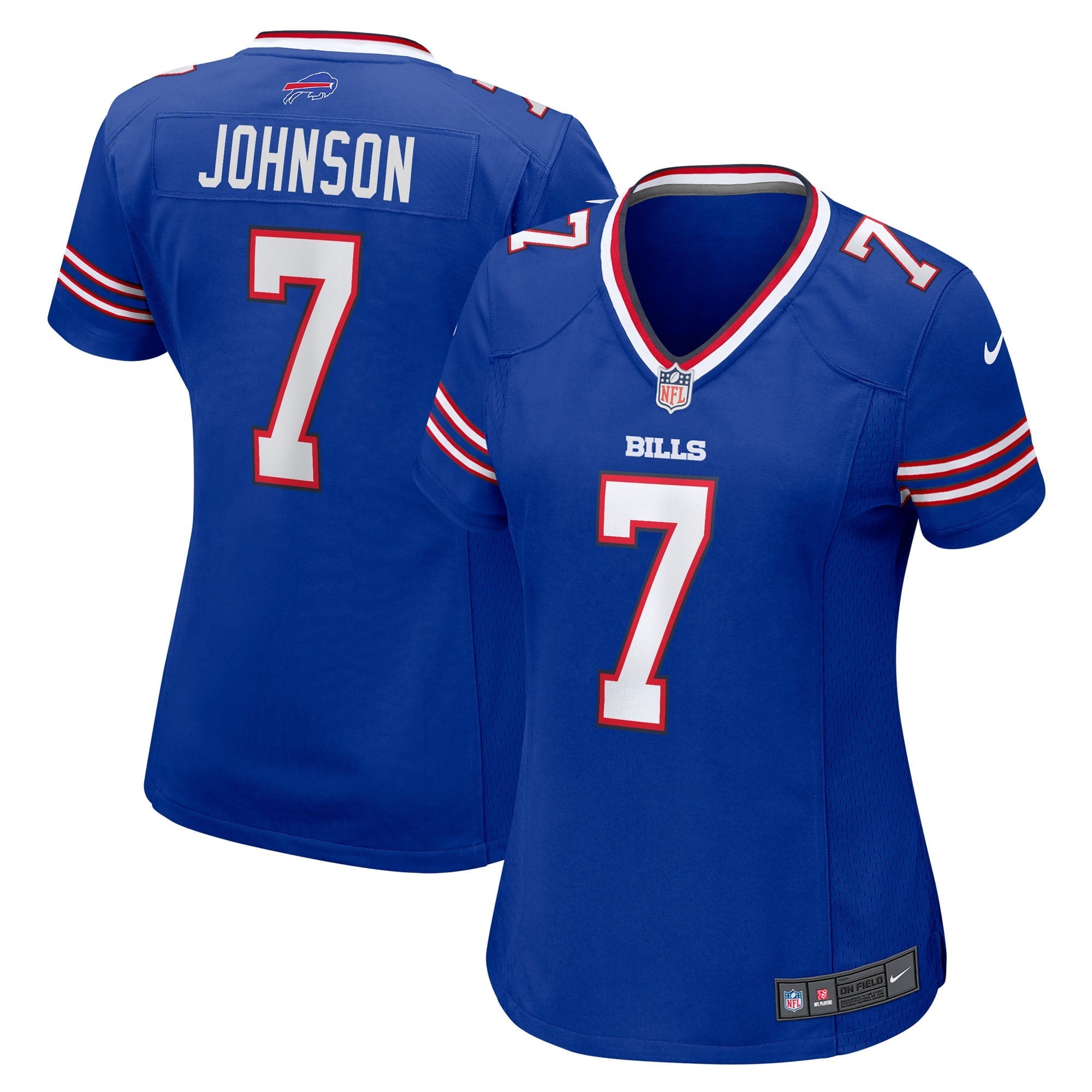 Women's Nike Taron Johnson Royal Buffalo Bills Game Player Jersey - vstockx