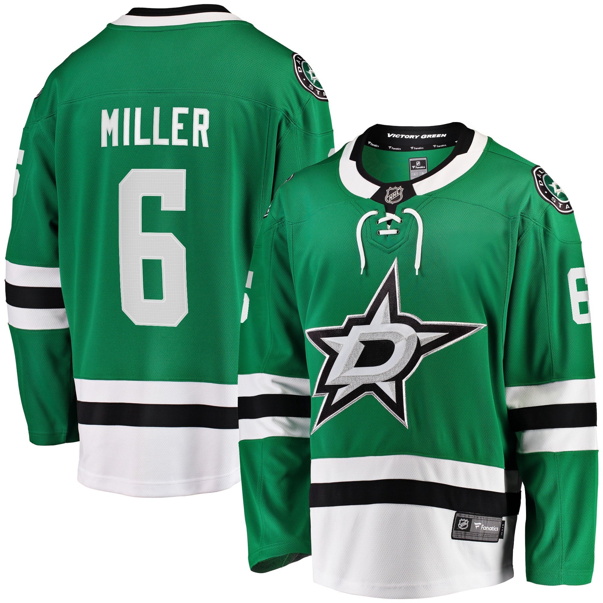 Men's Fanatics Branded Colin Miller Kelly Green Dallas Stars Home Breakaway Player Jersey - vstockx