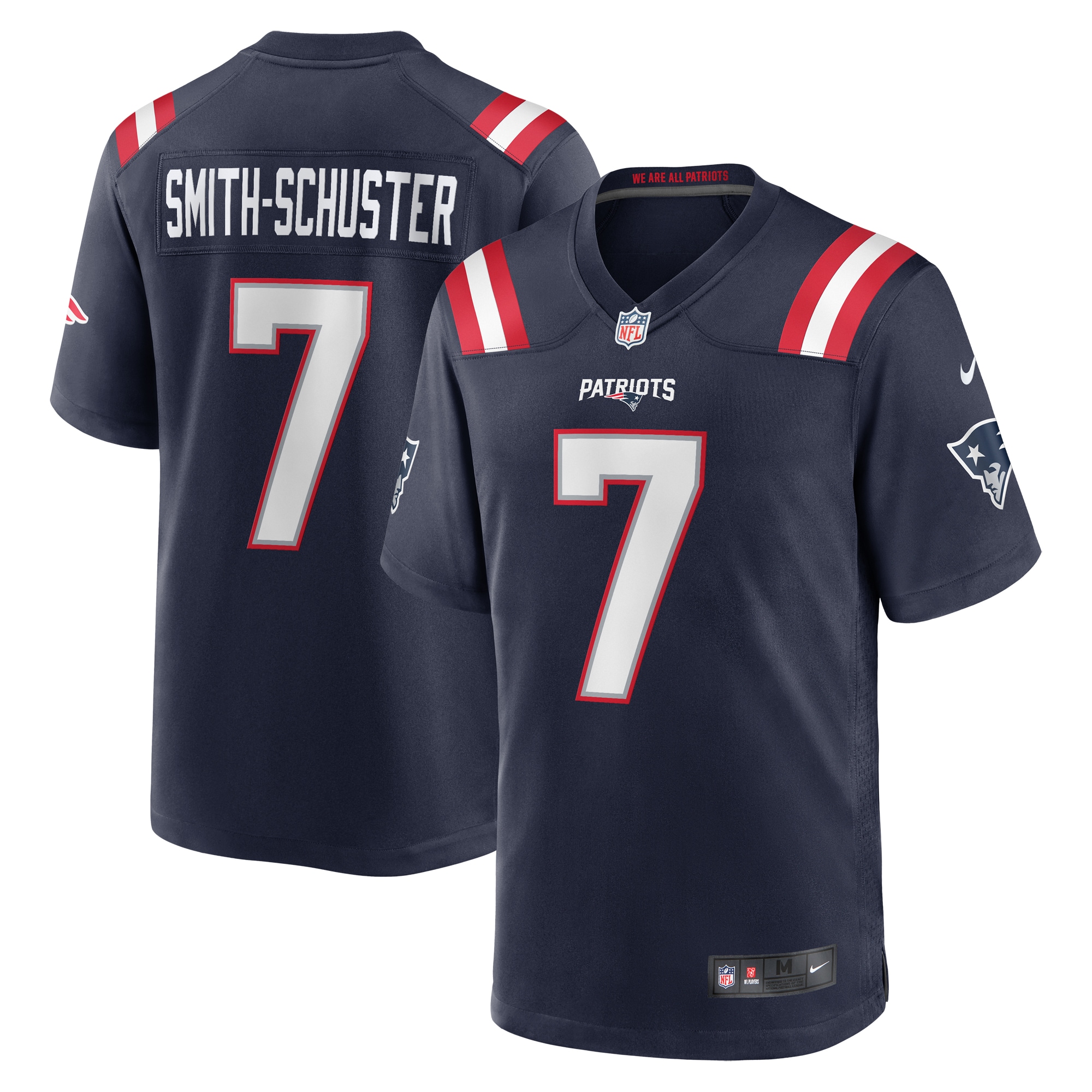 JuJu Smith-Schuster New England Patriots Nike Game Player Jersey - Navy - vstockx
