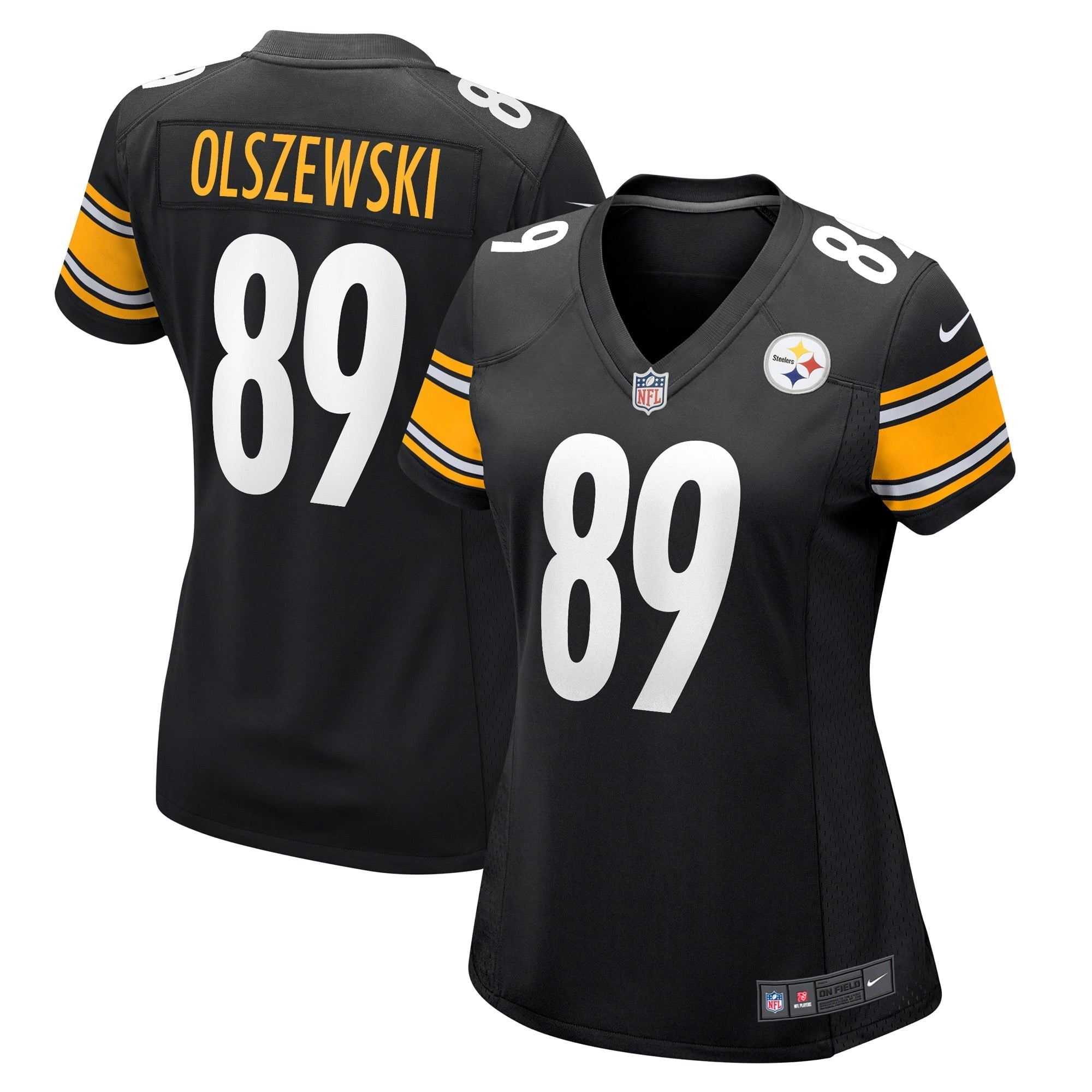 Women's Nike Gunner Olszewski Black Pittsburgh Steelers Game Player Jersey - vstockx