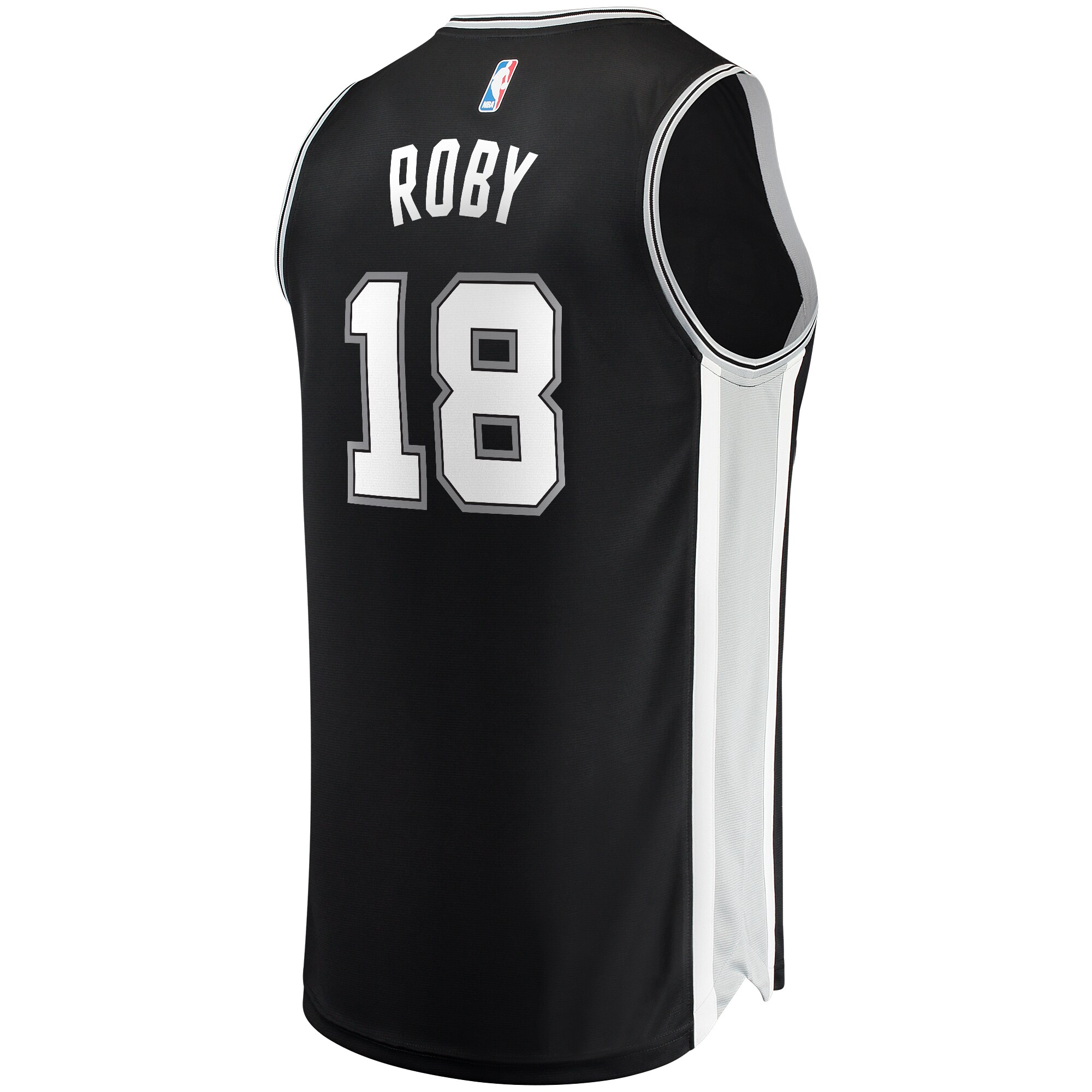 Isaiah Roby San Antonio Spurs Fanatics Branded Fast Break Replica Jersey - Icon Edition - Black - vstockx