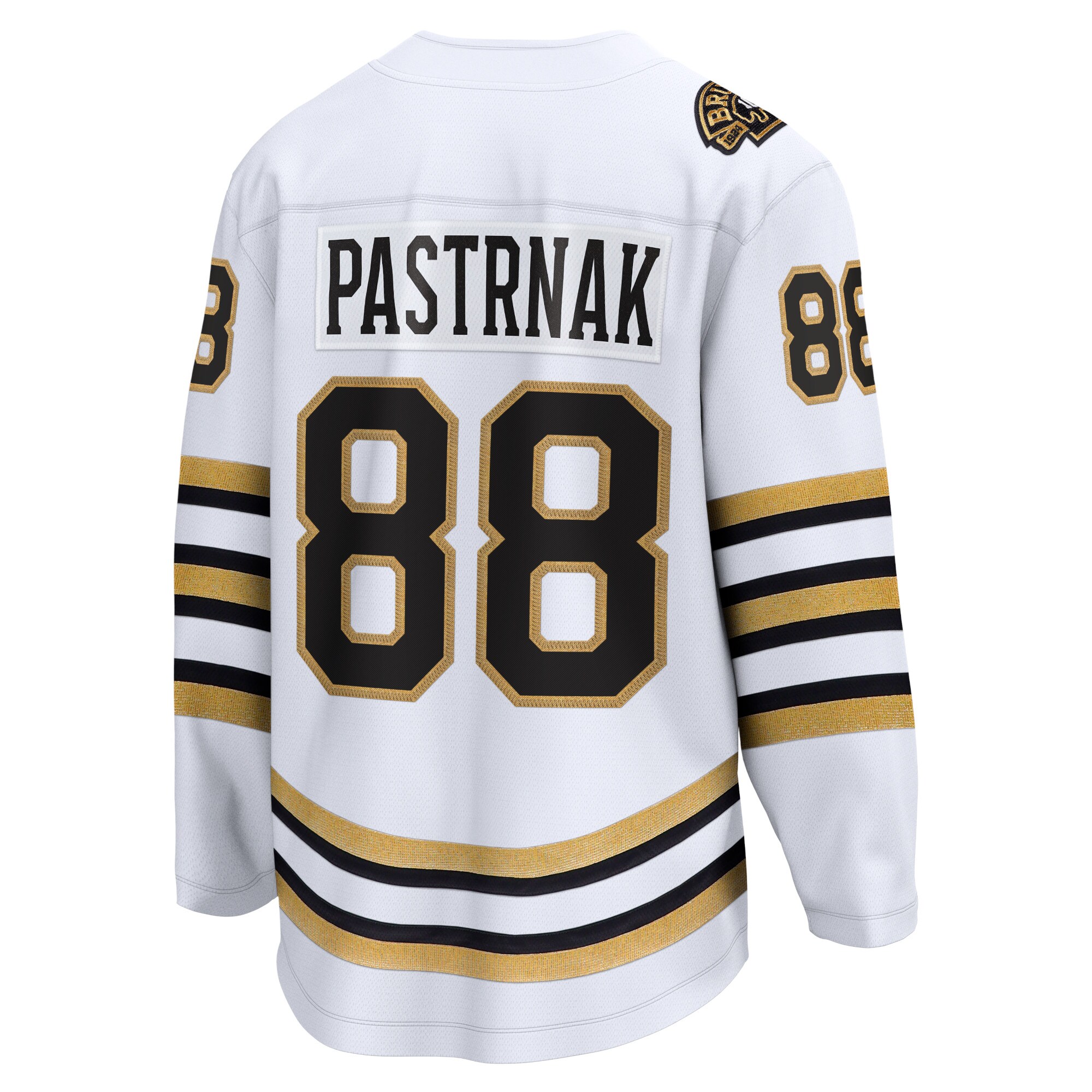 David Pastrnak Boston Bruins Fanatics Branded 100th Anniversary Premier Breakaway Player Jersey - White - vstockx