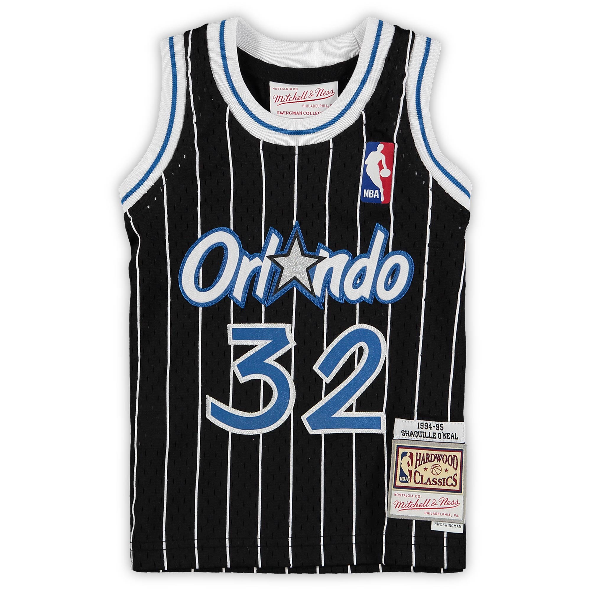 Shaquille O'Neal Orlando Magic Mitchell & Ness Infant 1994/95 Hardwood Classics Retired Player Jersey - Black - vstockx
