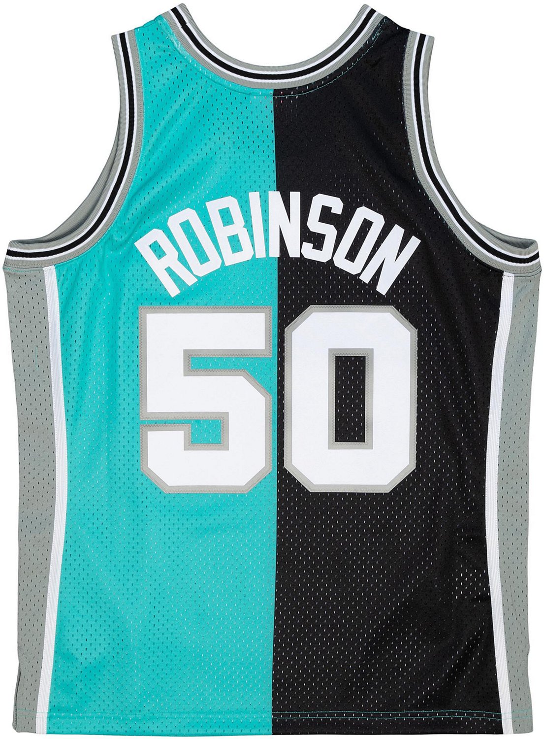Mitchell & Ness Men's San Antonio Spurs Robinson NBA Split Swingman 1998 Jersey - vstockx
