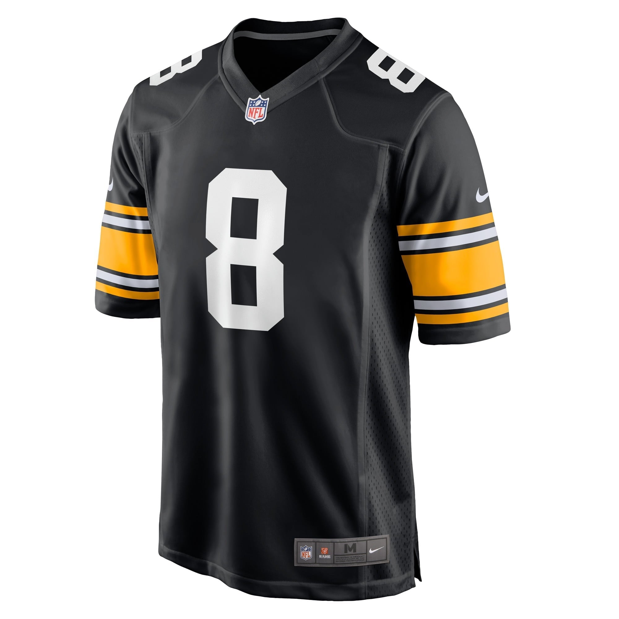 Men's Nike Kenny Pickett Black Pittsburgh Steelers Player Alternate Game Jersey - vstockx