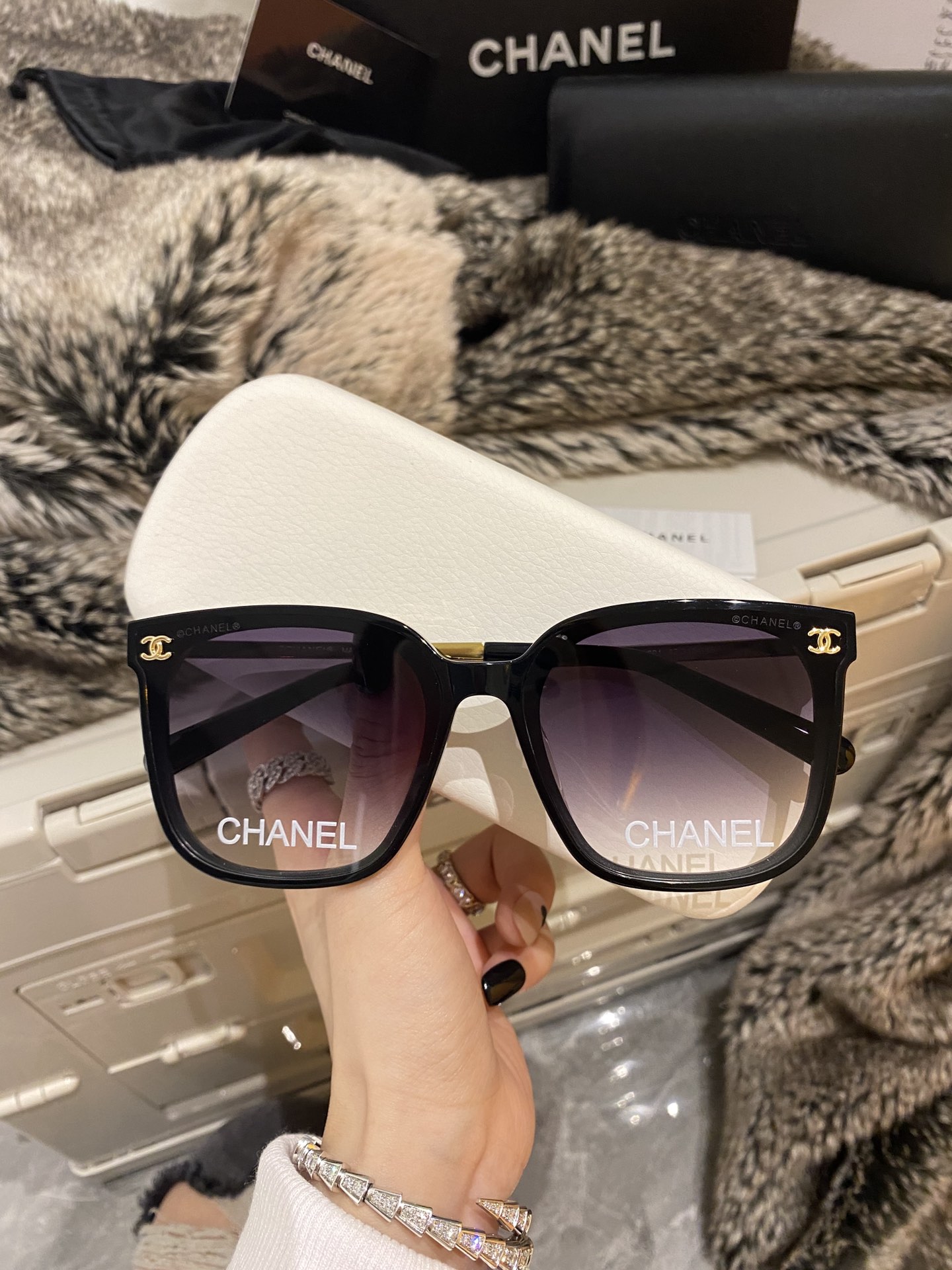 Sunglasses Chanel CH7286 size 62��15-145 - vstockx