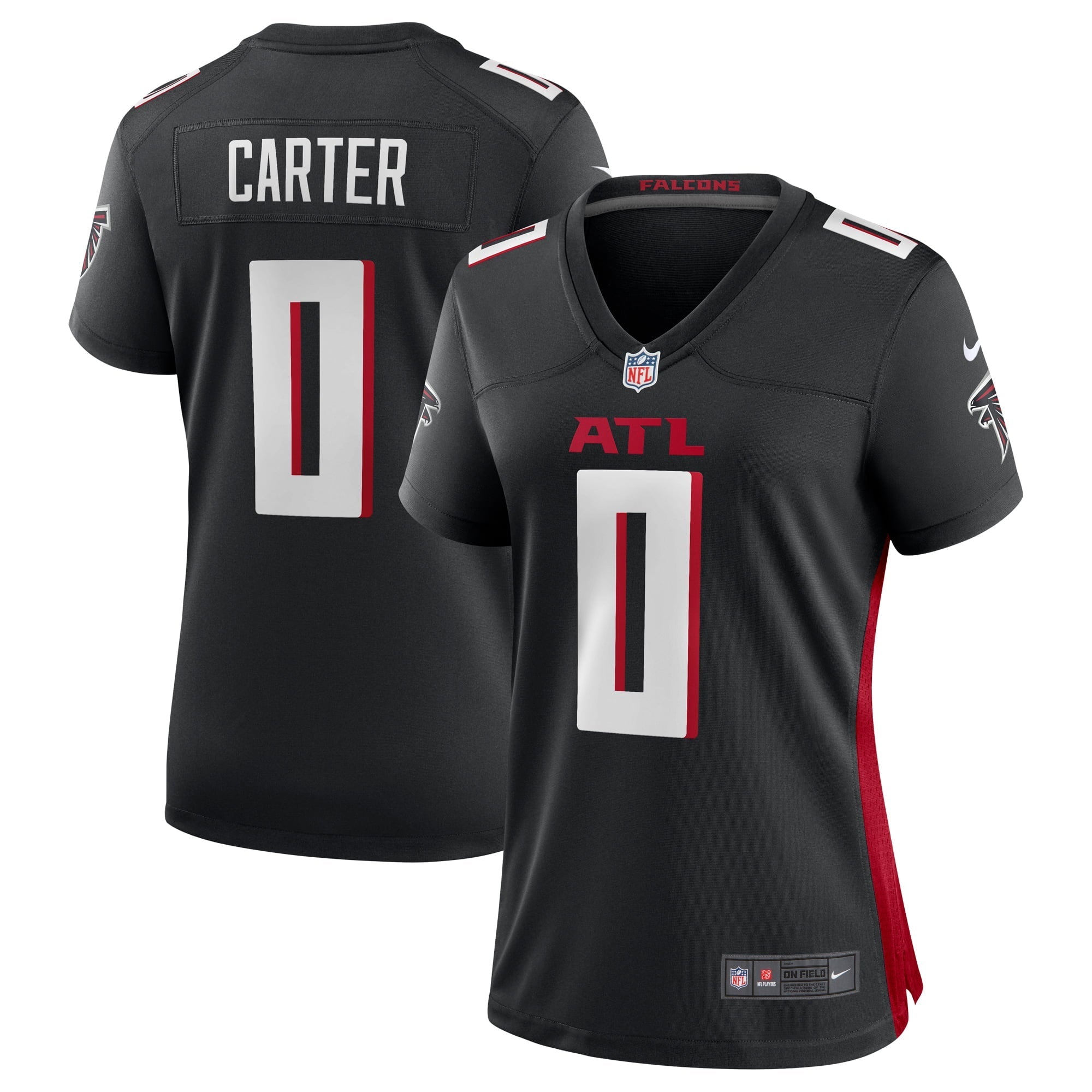 Women's Nike Lorenzo Carter Black Atlanta Falcons Game Player Jersey - vstockx
