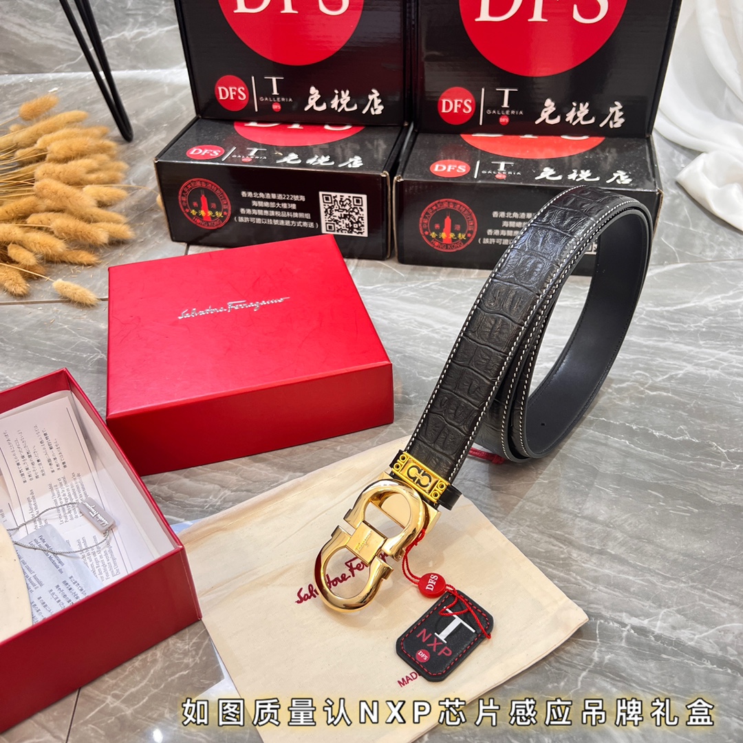 Streetwear Belt Ferragamo 320077 size:3.5cm - vstockx