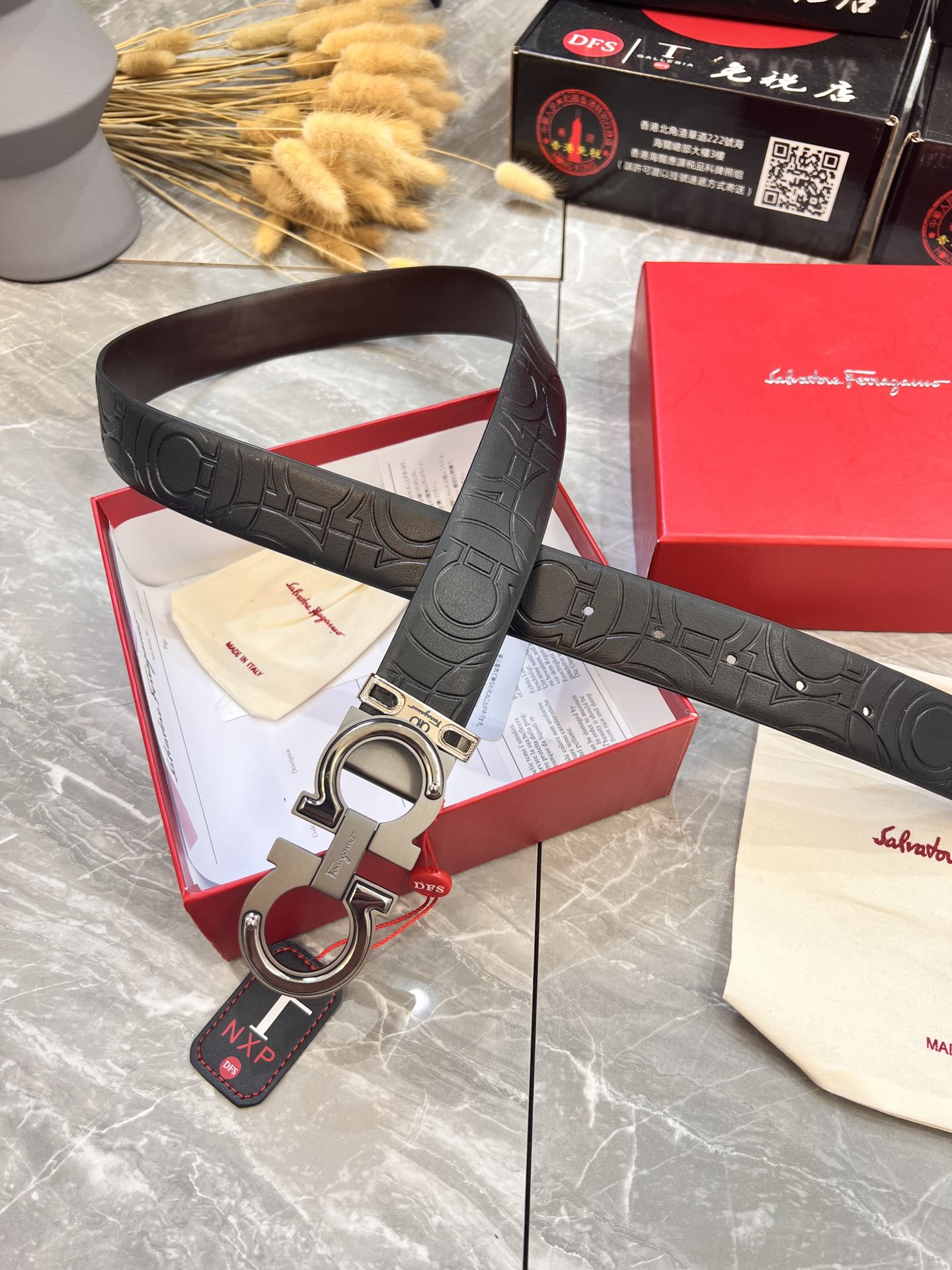 Streetwear Belt Ferragamo 319959 size:3.5cm - vstockx