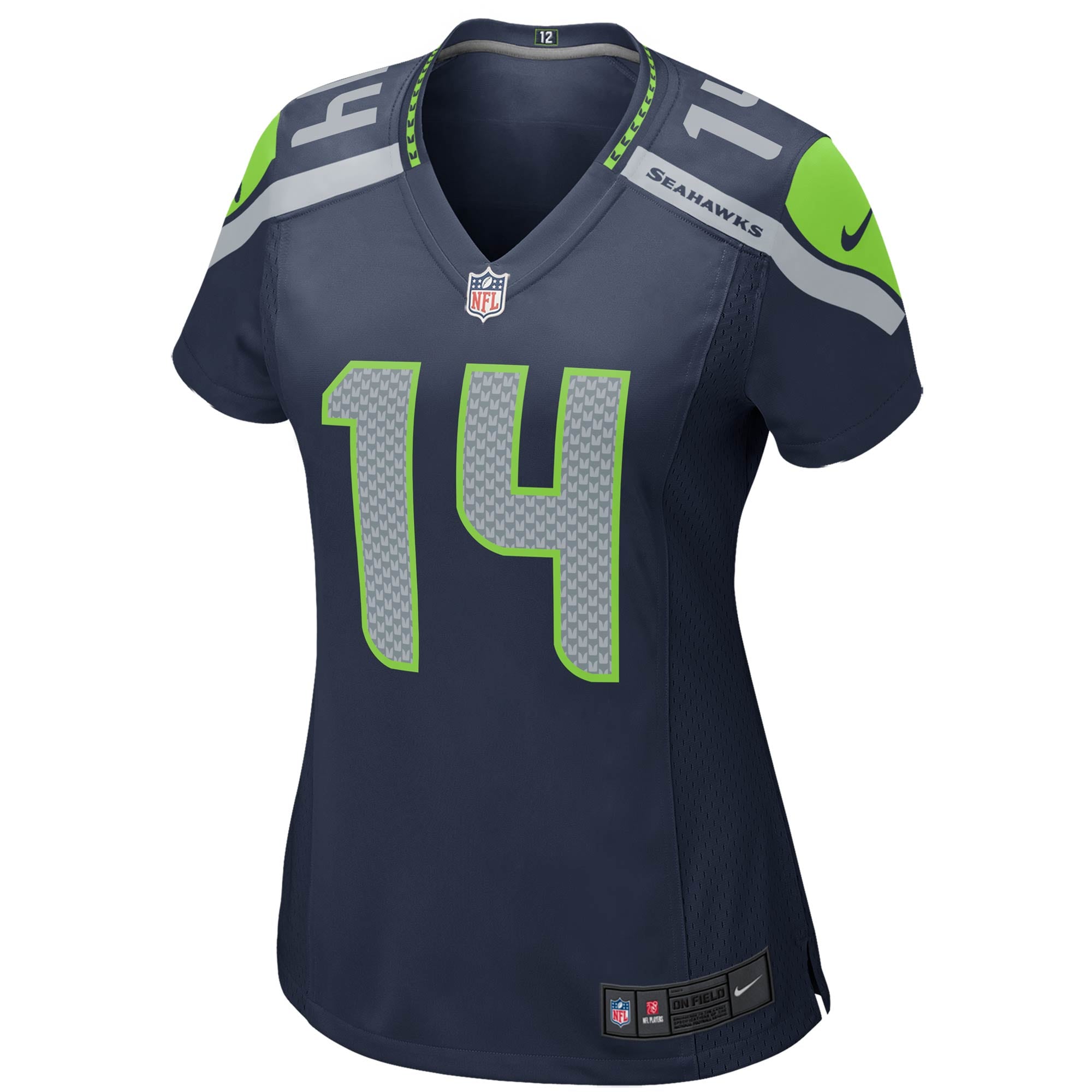 Women's Nike DK Metcalf College Navy Seattle Seahawks Game Player Jersey - vstockx