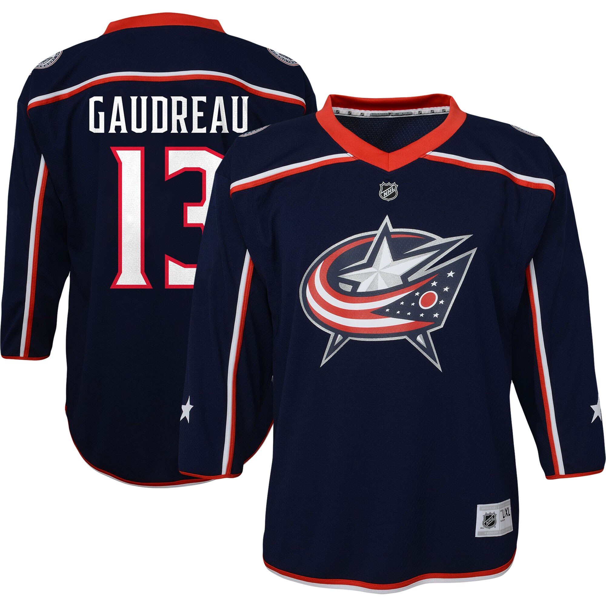 Johnny Gaudreau Columbus Blue Jackets Toddler Home Replica Player Jersey - Navy - vstockx