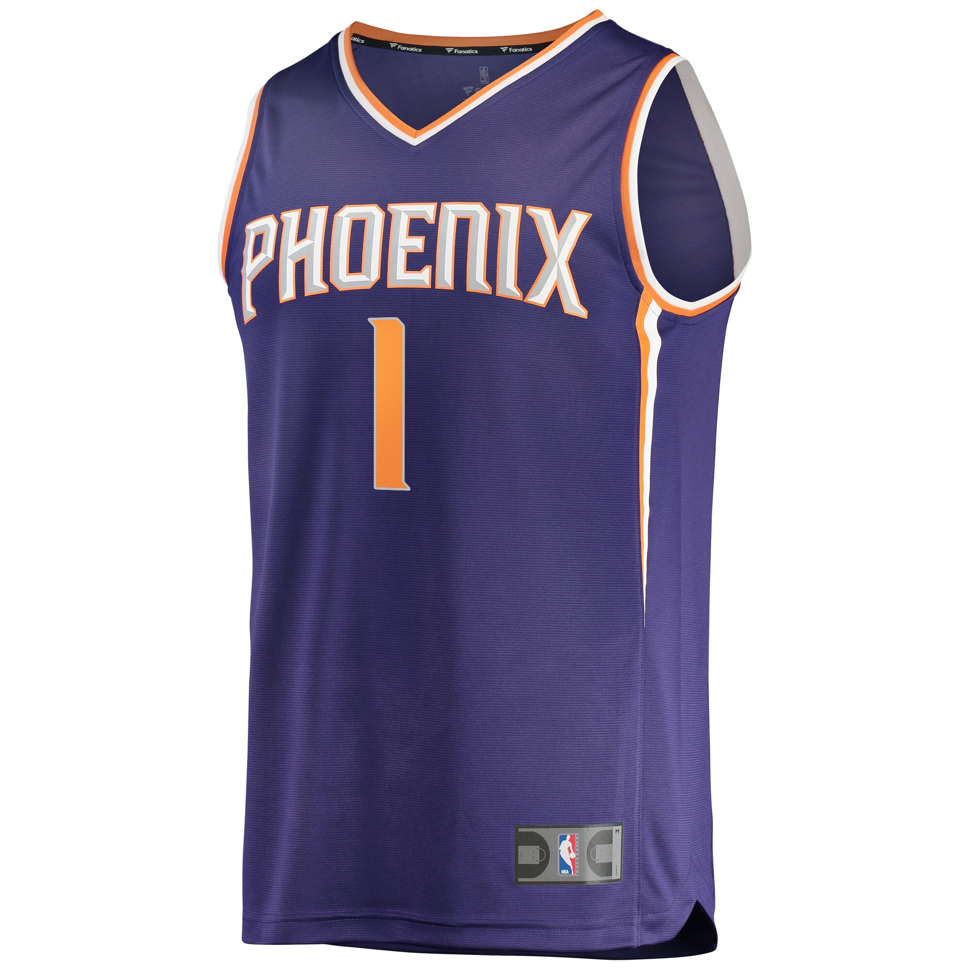 Devin Booker Phoenix Suns Fanatics Branded Fast Break Replica Player Jersey - Icon Edition - Purple - vstockx