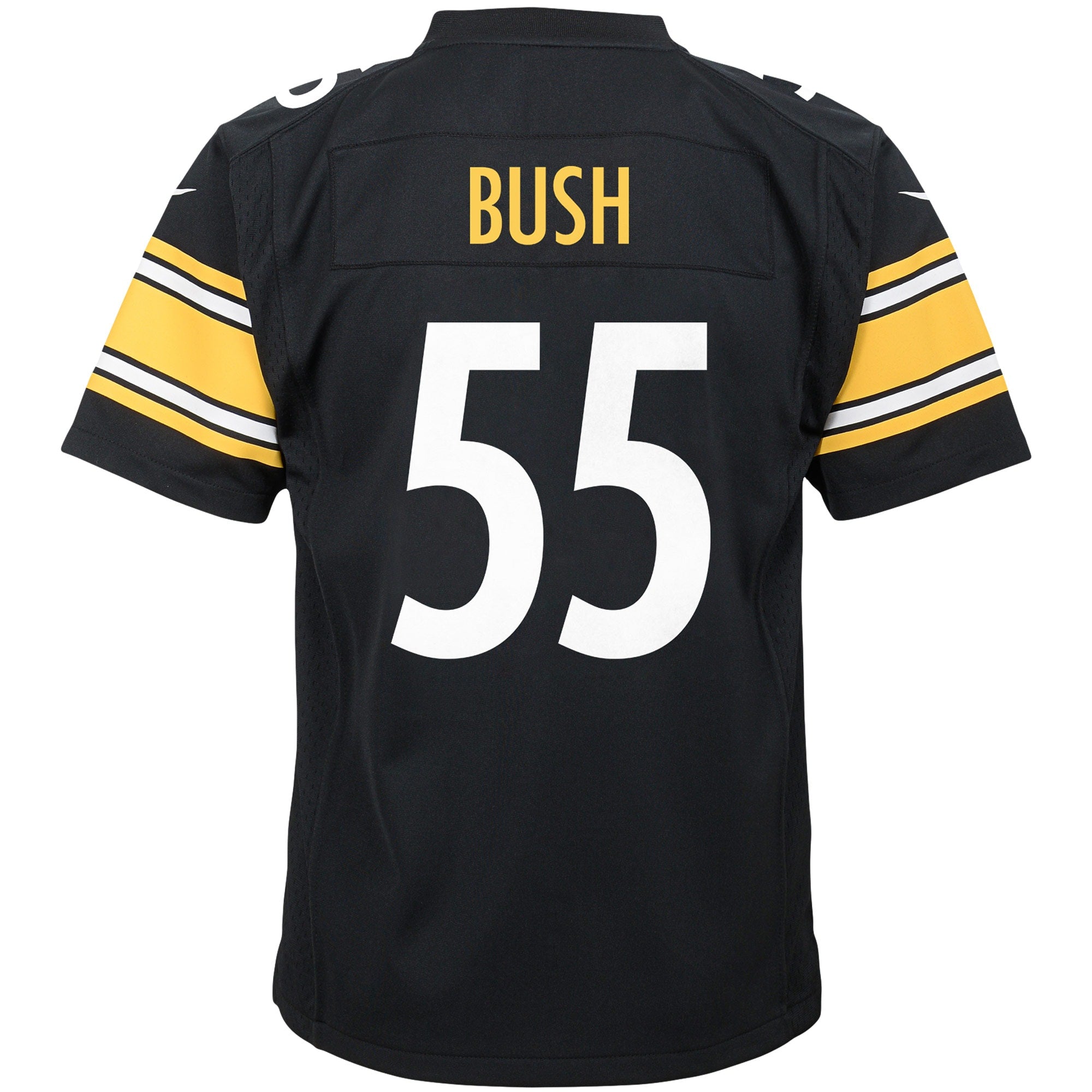 Youth Nike Devin Bush Black Pittsburgh Steelers Player Game Jersey - vstockx