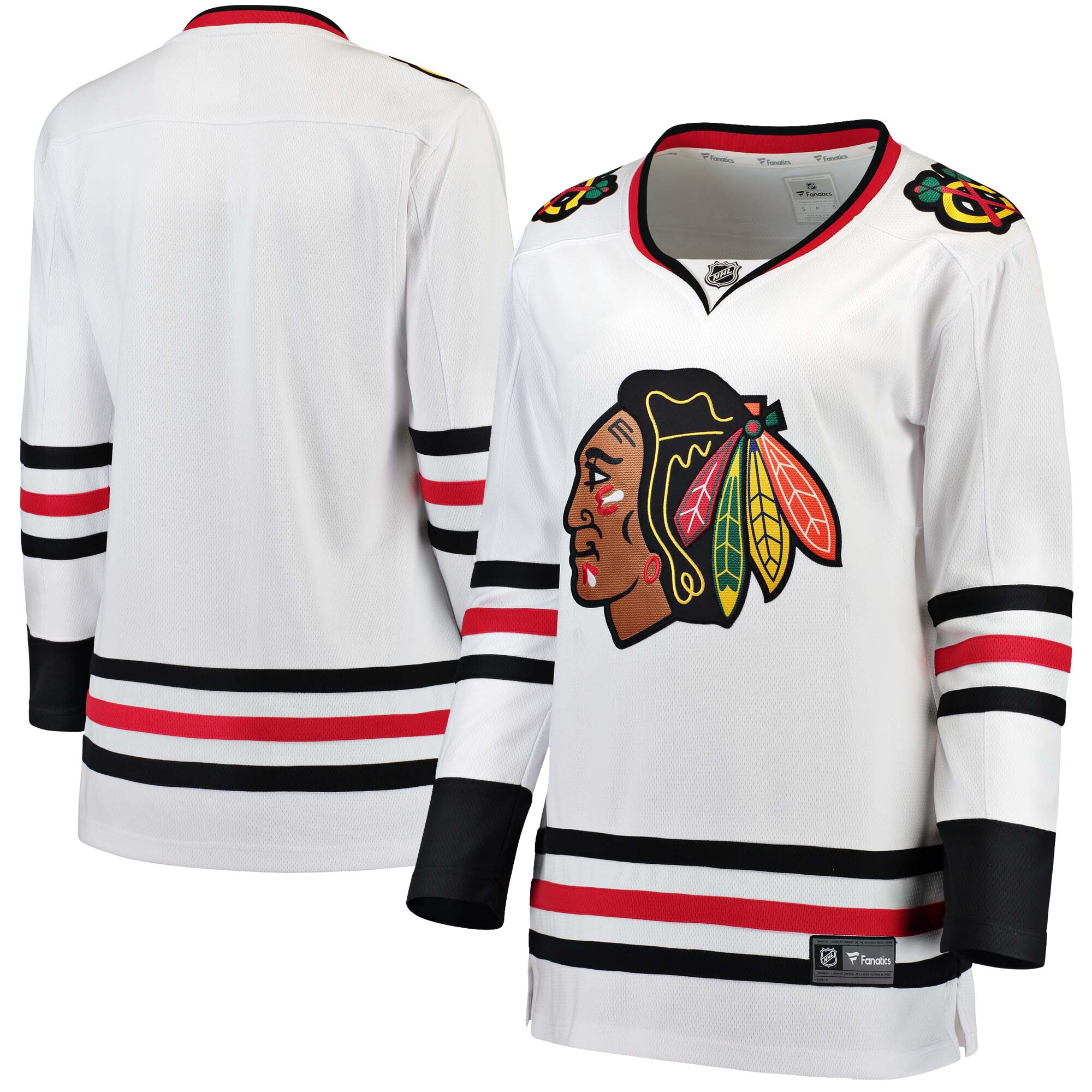 Chicago Blackhawks Fanatics Branded Women's Away Breakaway Jersey - White - vstockx