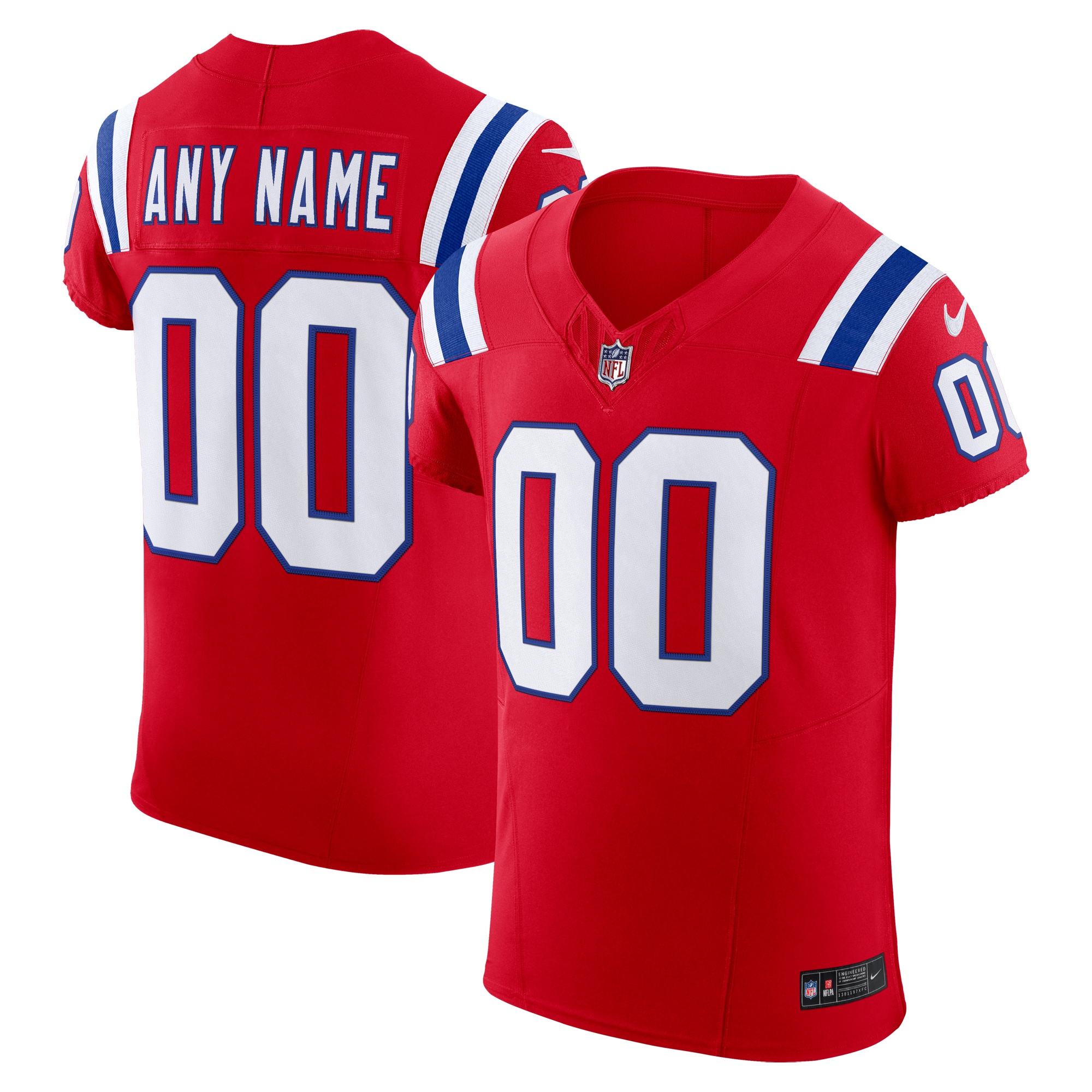 New England Patriots Nike Vapor F.U.S.E. Elite Custom Jersey - Red - vstockx