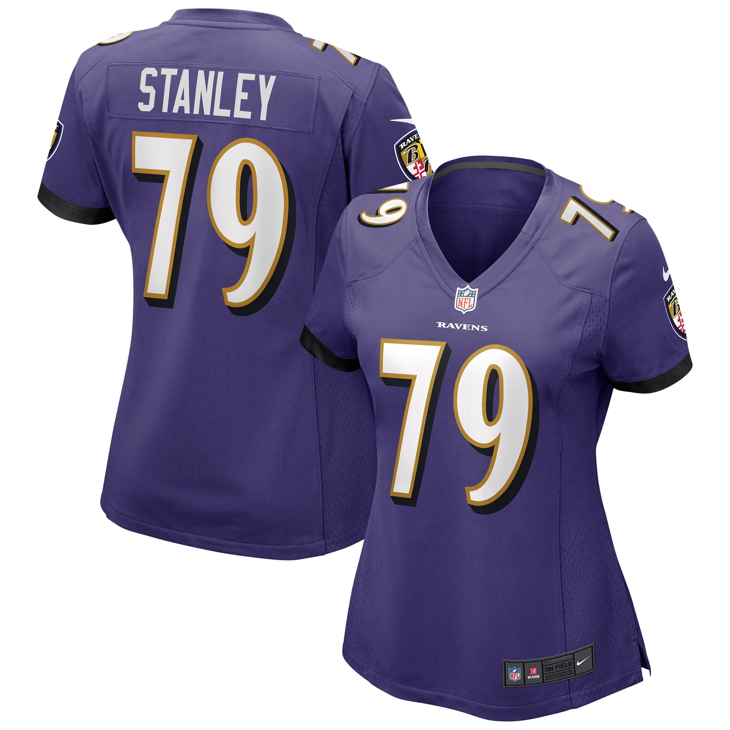 Women's Nike Ronnie Stanley Purple Baltimore Ravens Game Jersey - vstockx