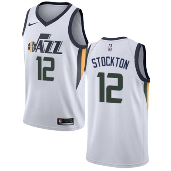 Men's Utah Jazz John Stockton Association Jersey - White - vstockx