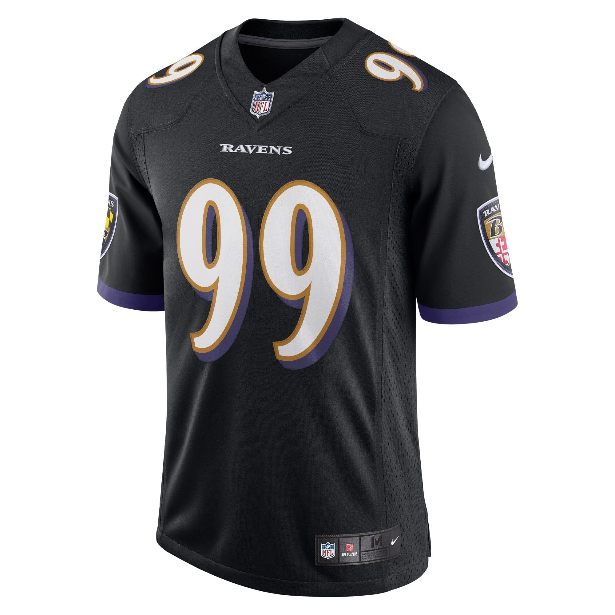 Men's Nike Odafe Oweh Black Baltimore Ravens Vapor Limited Jersey - vstockx