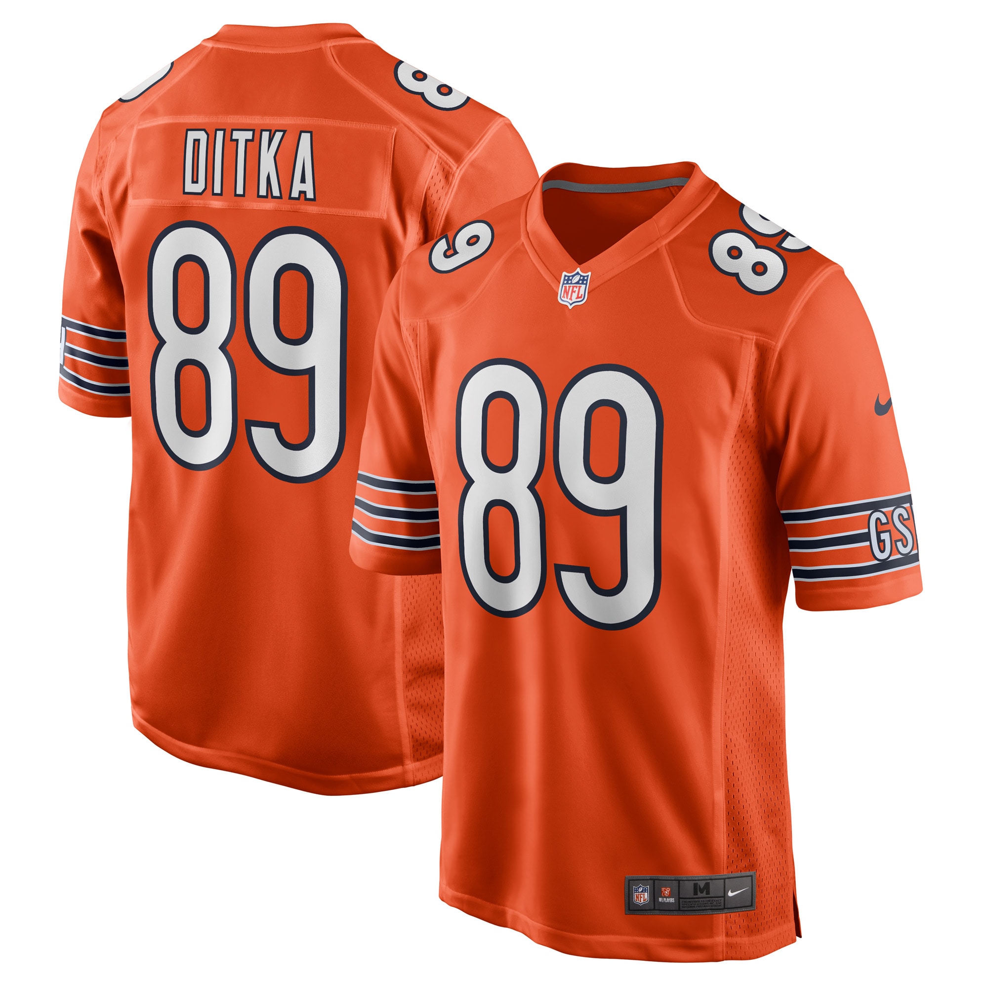 Mike Ditka Chicago Bears Nike Retired Player Jersey - Orange - vstockx