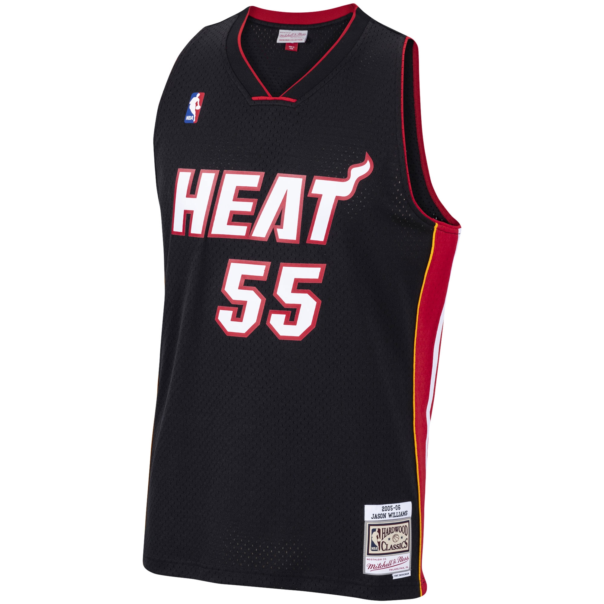 Jason Williams Miami Heat Mitchell & Ness Hardwood Classics Swingman Jersey - Black - vstockx