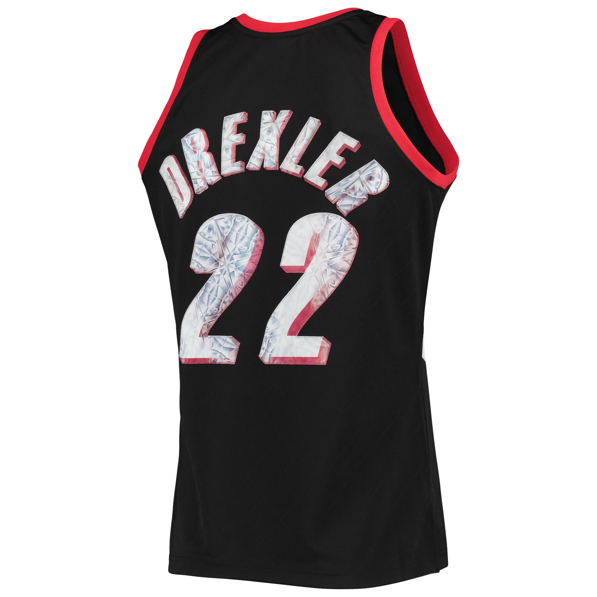 Clyde Drexler Portland Trail Blazers Mitchell & Ness 1996-97 Hardwood Classics NBA 75th Anniversary Diamond Swingman Jersey - Black - vstockx