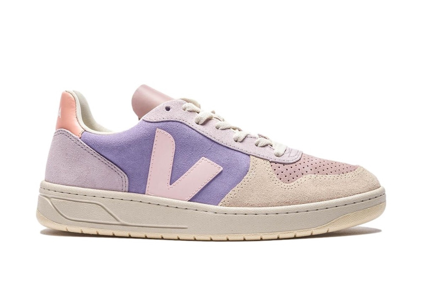 Veja V-10 Suede Multico Lavande (Women's) - vstockx