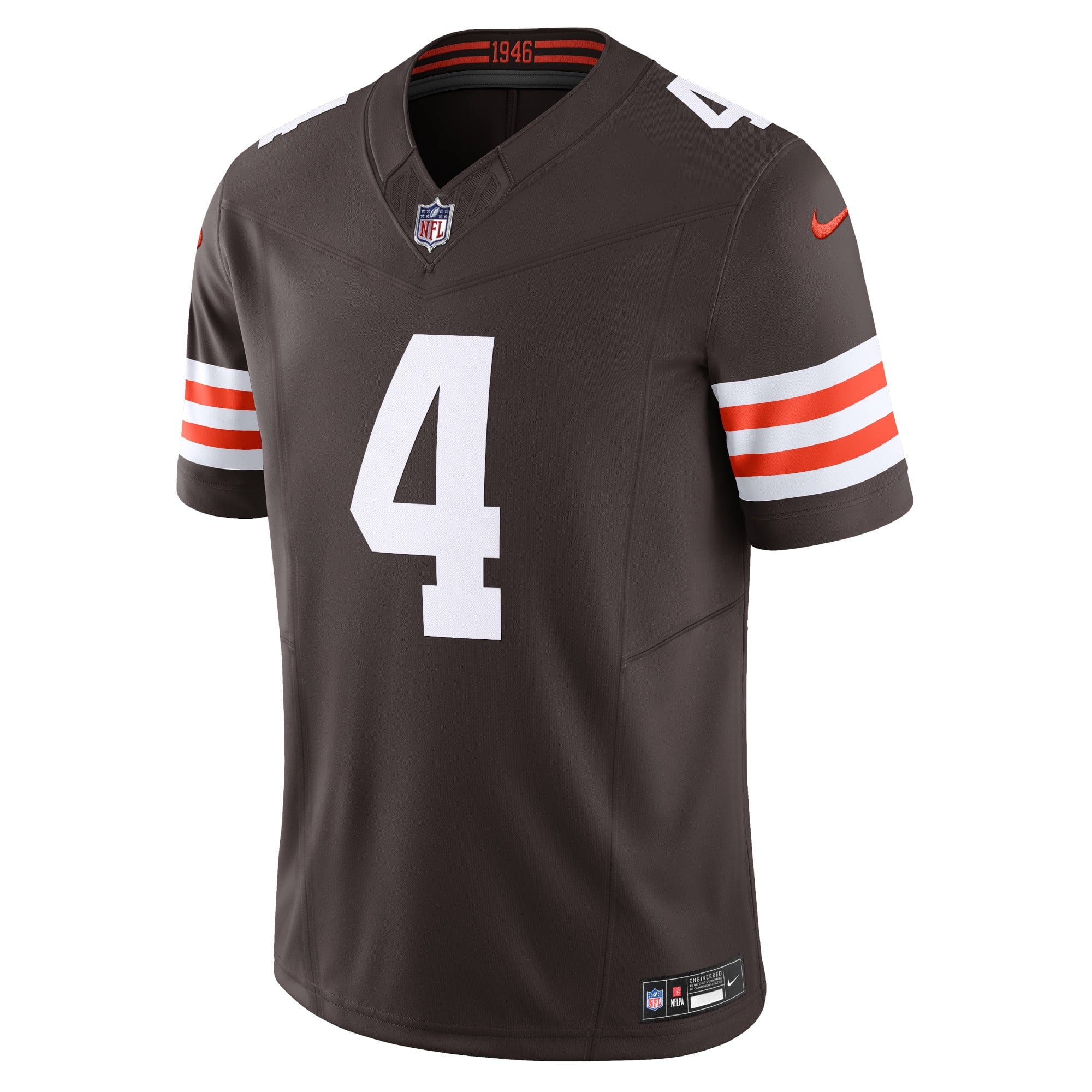 Men's Nike Deshaun Watson Brown Cleveland Browns Vapor F.U.S.E. Limited Jersey - vstockx