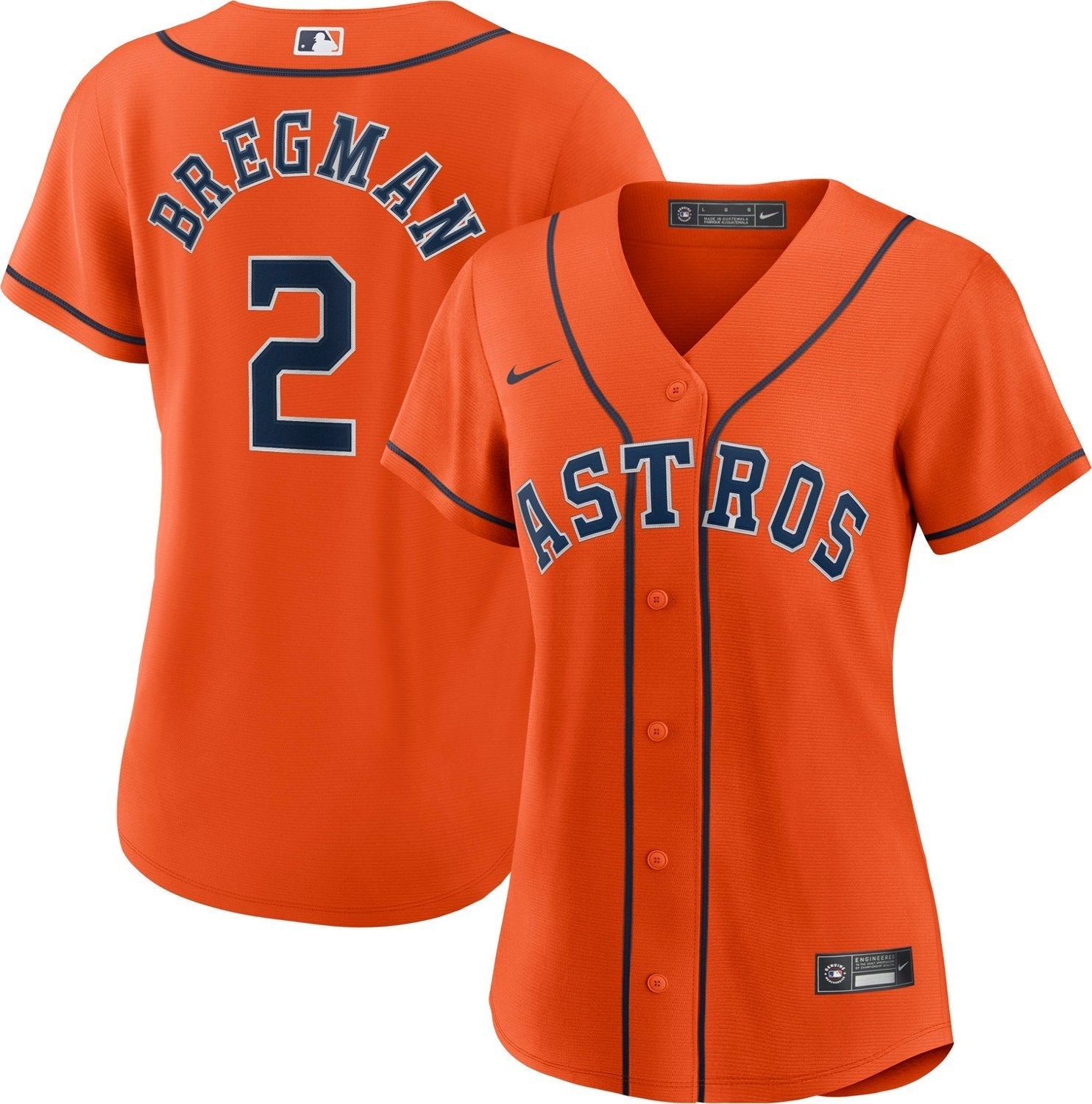 Nike Women's Houston Astros Alex Bregman #2 Official Replica Jersey - vstockx