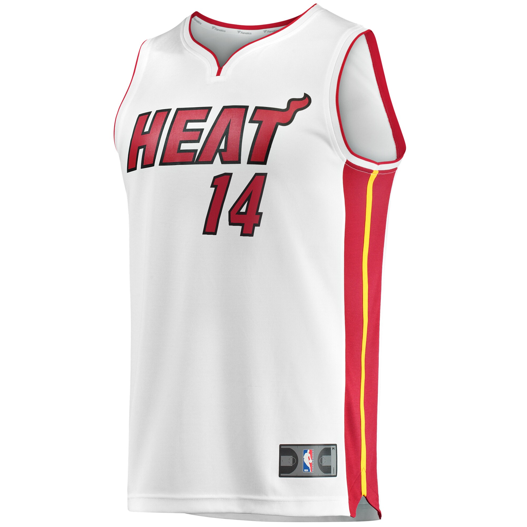 Tyler Herro Miami Heat Fanatics Branded Youth Fast Break Replica Jersey White - Association Edition - vstockx