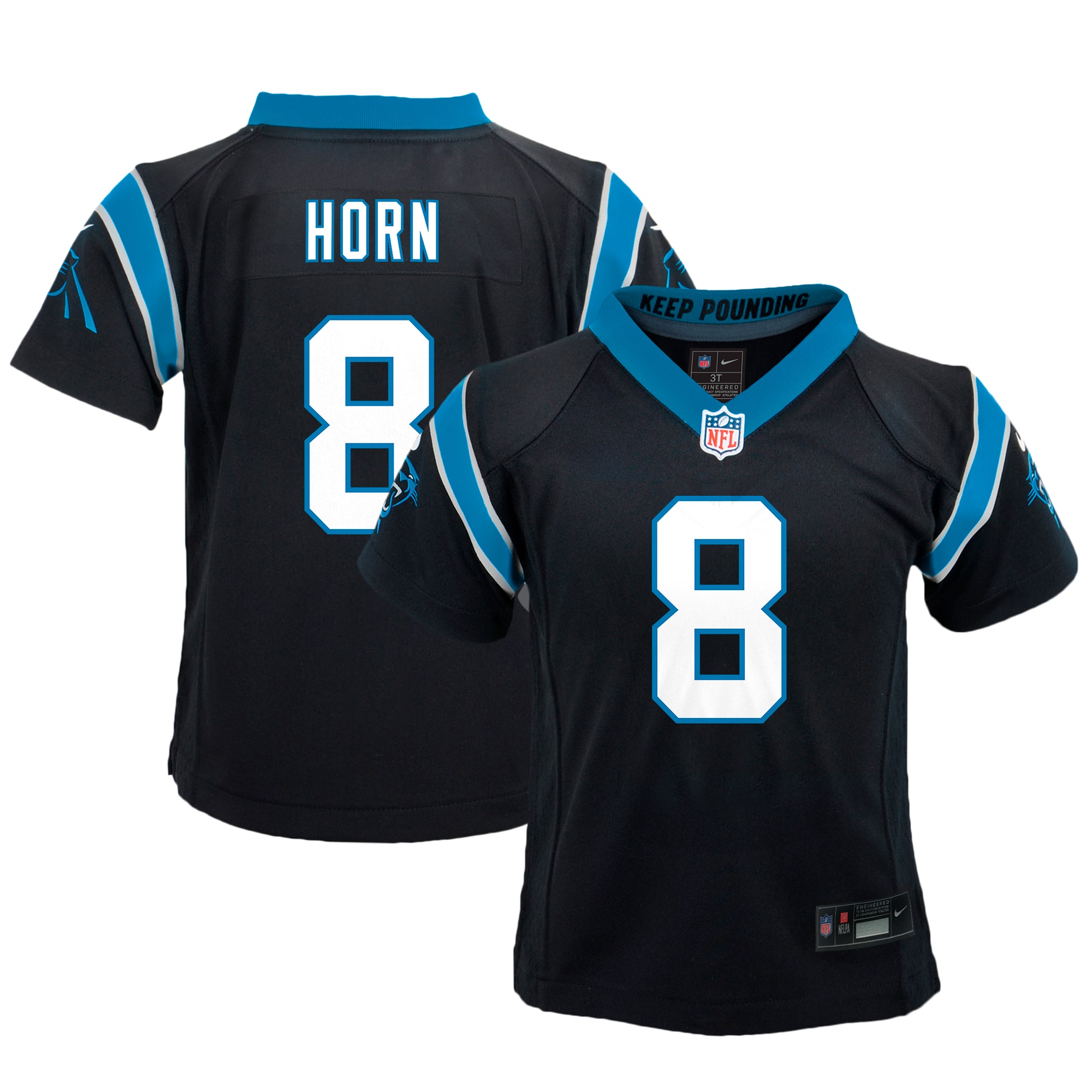 Jaycee Horn Carolina Panthers Nike Preschool Game Jersey - Black - vstockx