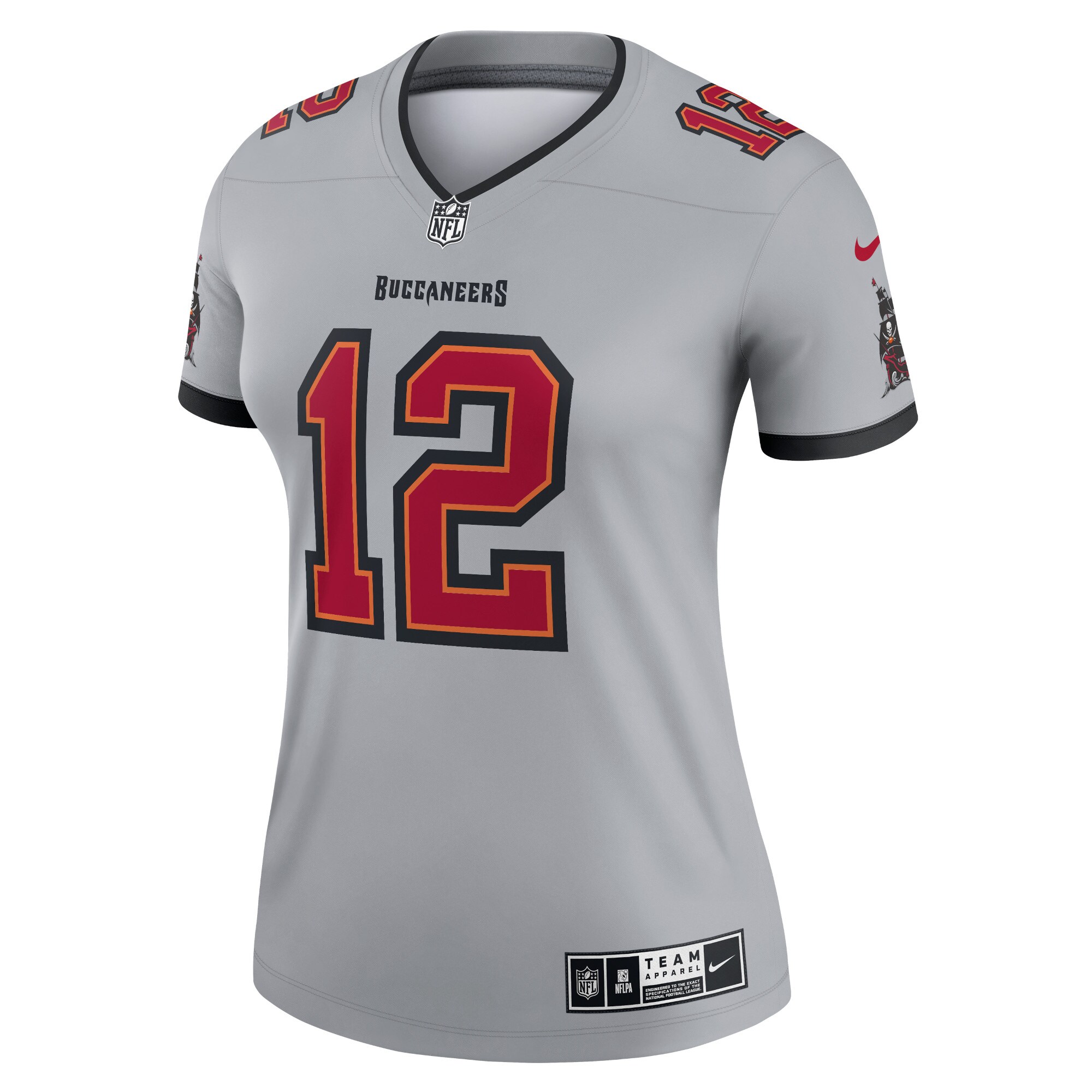 Tom Brady Tampa Bay Buccaneers Nike Women's Inverted Legend Jersey - Gray - vstockx
