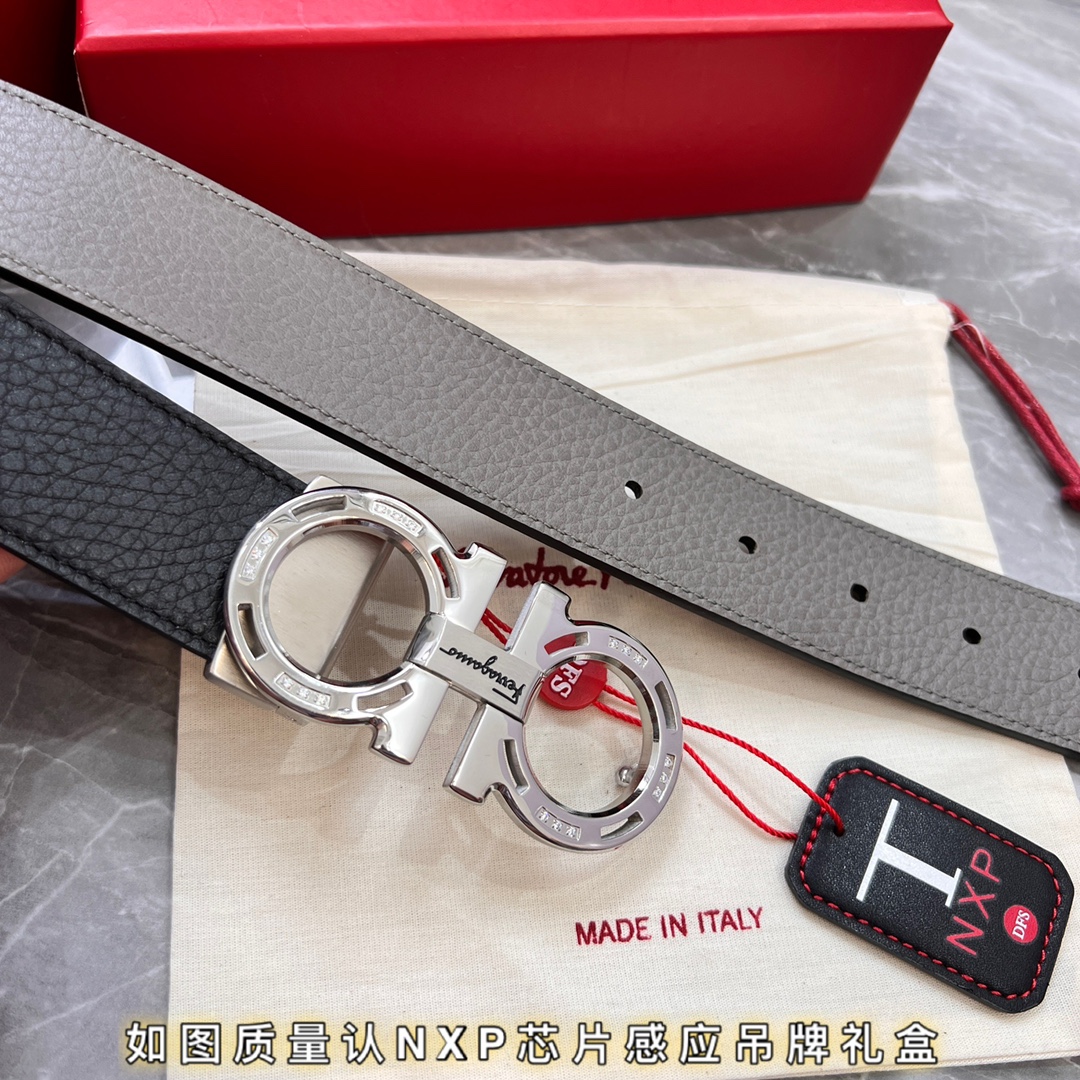 Streetwear Belt Ferragamo 319808 size:3.5cm - vstockx