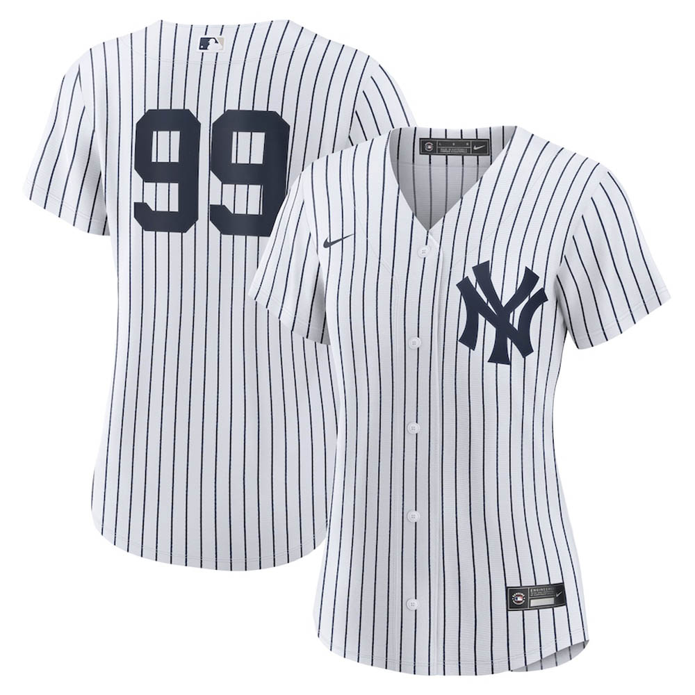 Women's New York Yankees Aaron Judge Cool Base Replica Home Jersey - White - vstockx