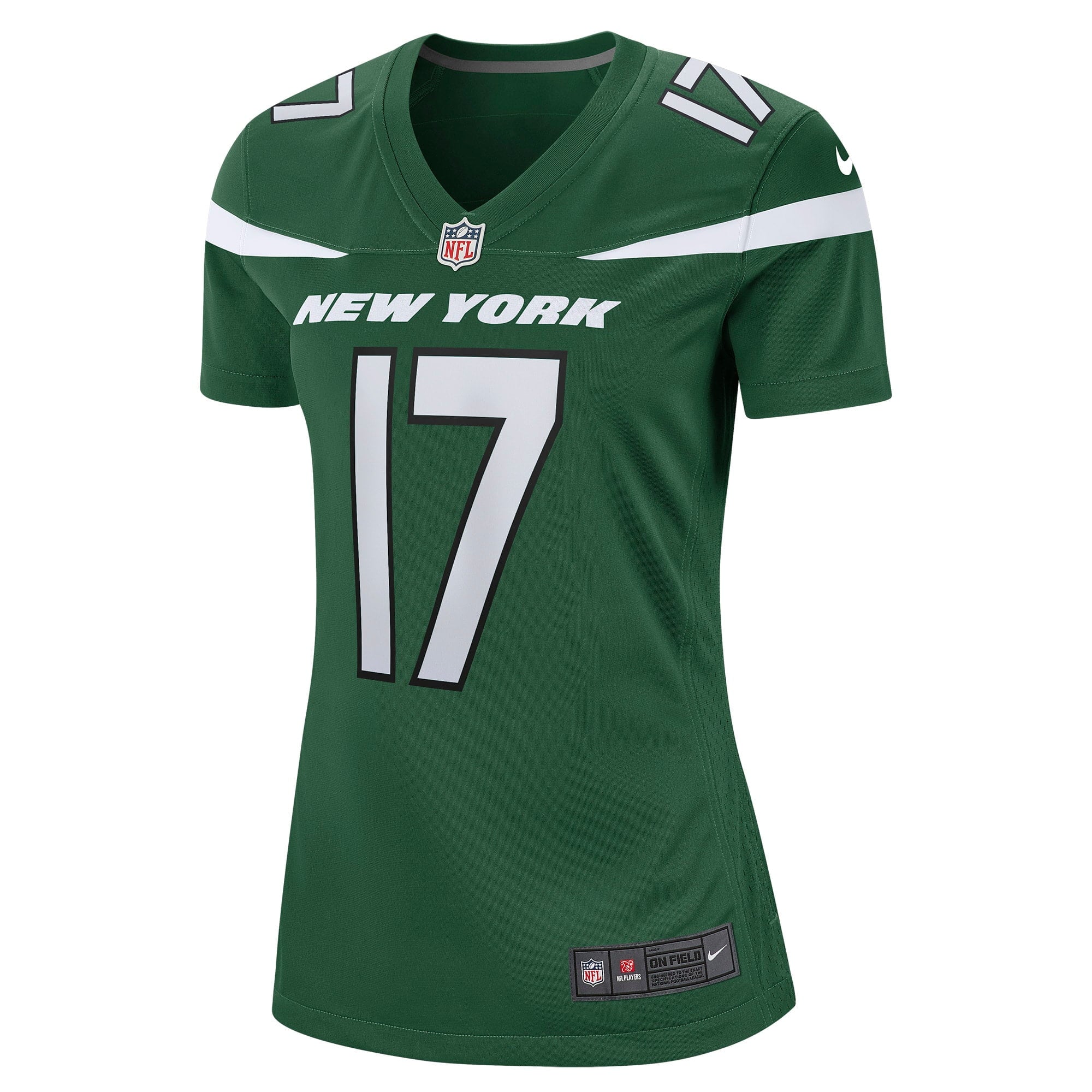Women's Nike Garrett Wilson Gotham Green New York Jets Player Game Jersey - vstockx