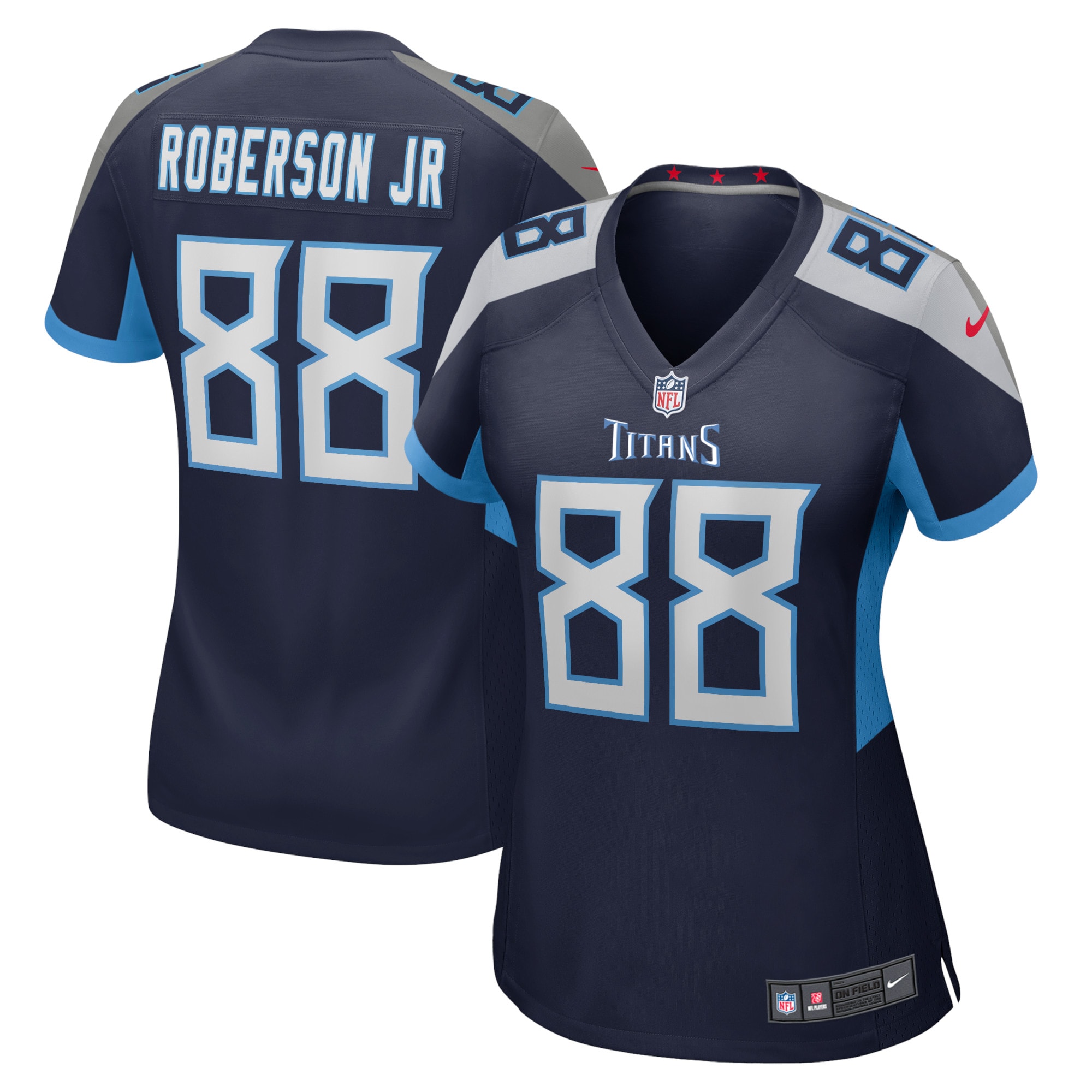 Reggie Roberson Jr. Tennessee Titans Nike Women's Home Game Player Jersey - Navy - vstockx