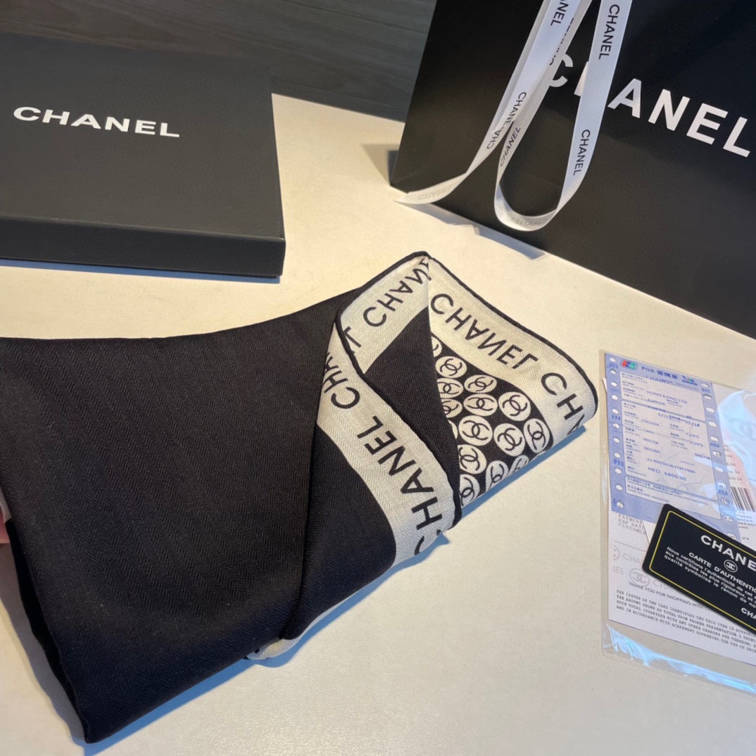 Streetwear Scarf CHANEL 329011 SIZE:140*140cm - vstockx