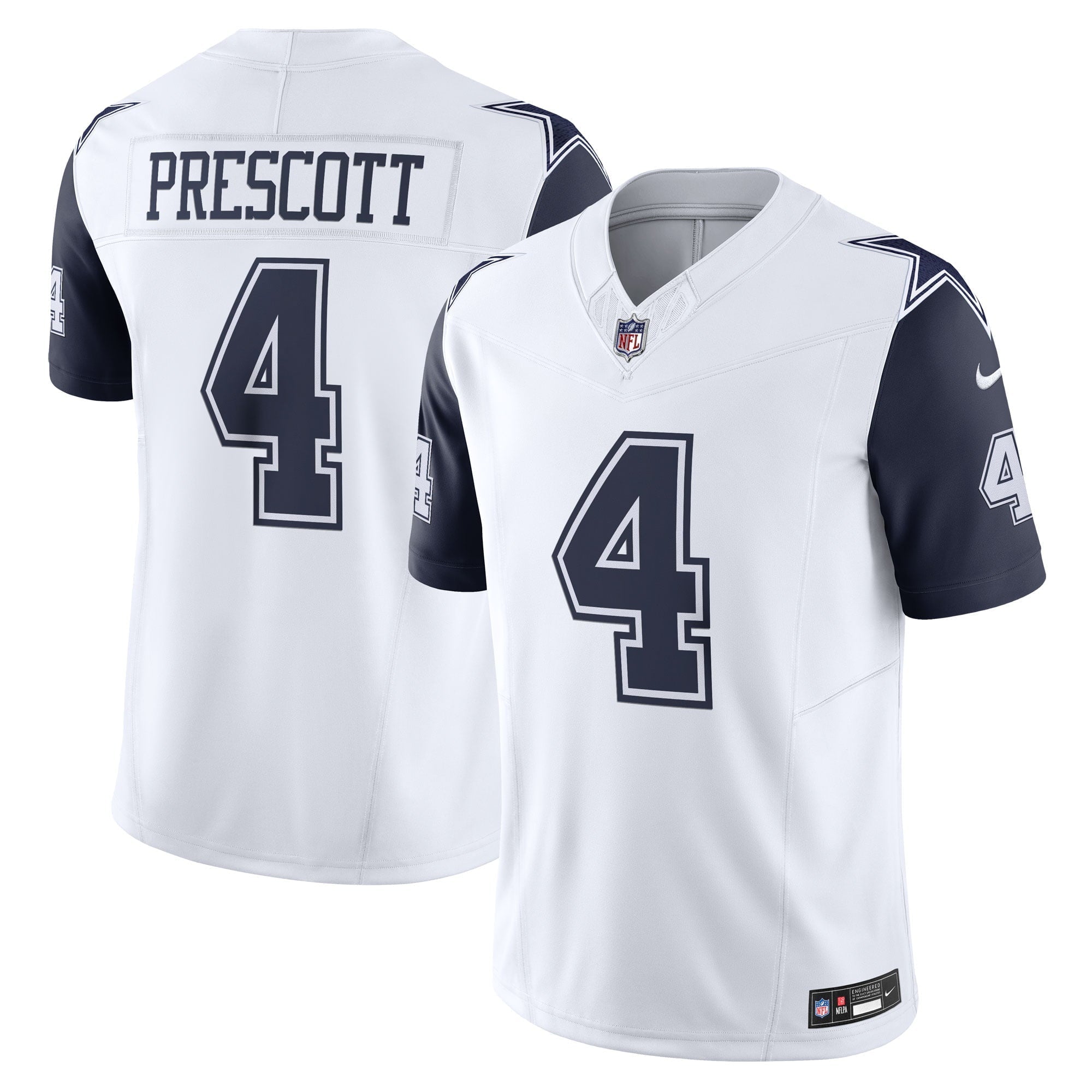 Men's Nike Dak Prescott White Dallas Cowboys Vapor F.U.S.E. Limited Jersey - vstockx