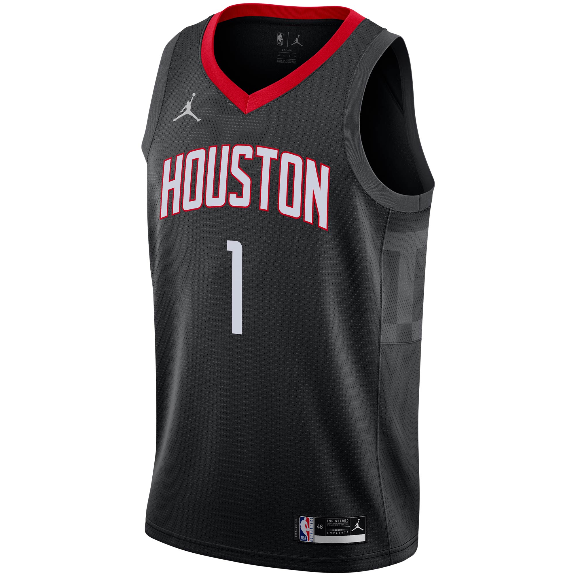 John Wall Houston Rockets Jordans Brand 2020/21 Swingman Jersey - Statement Edition - Black - vstockx