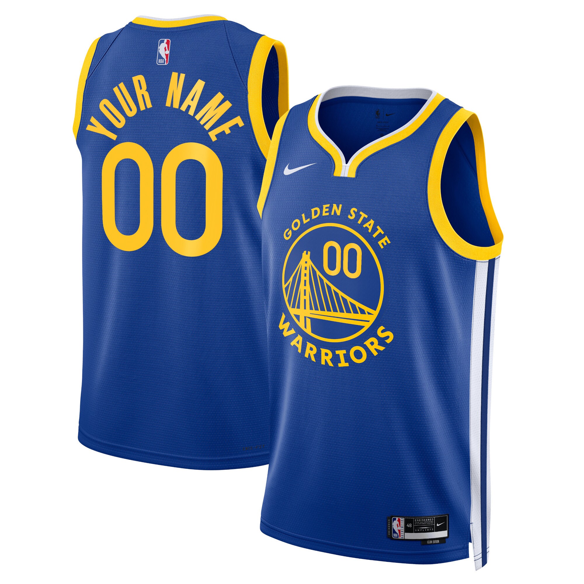 Golden State Warriors Nike Unisex Swingman Custom Jersey Royal - Icon Edition - vstockx