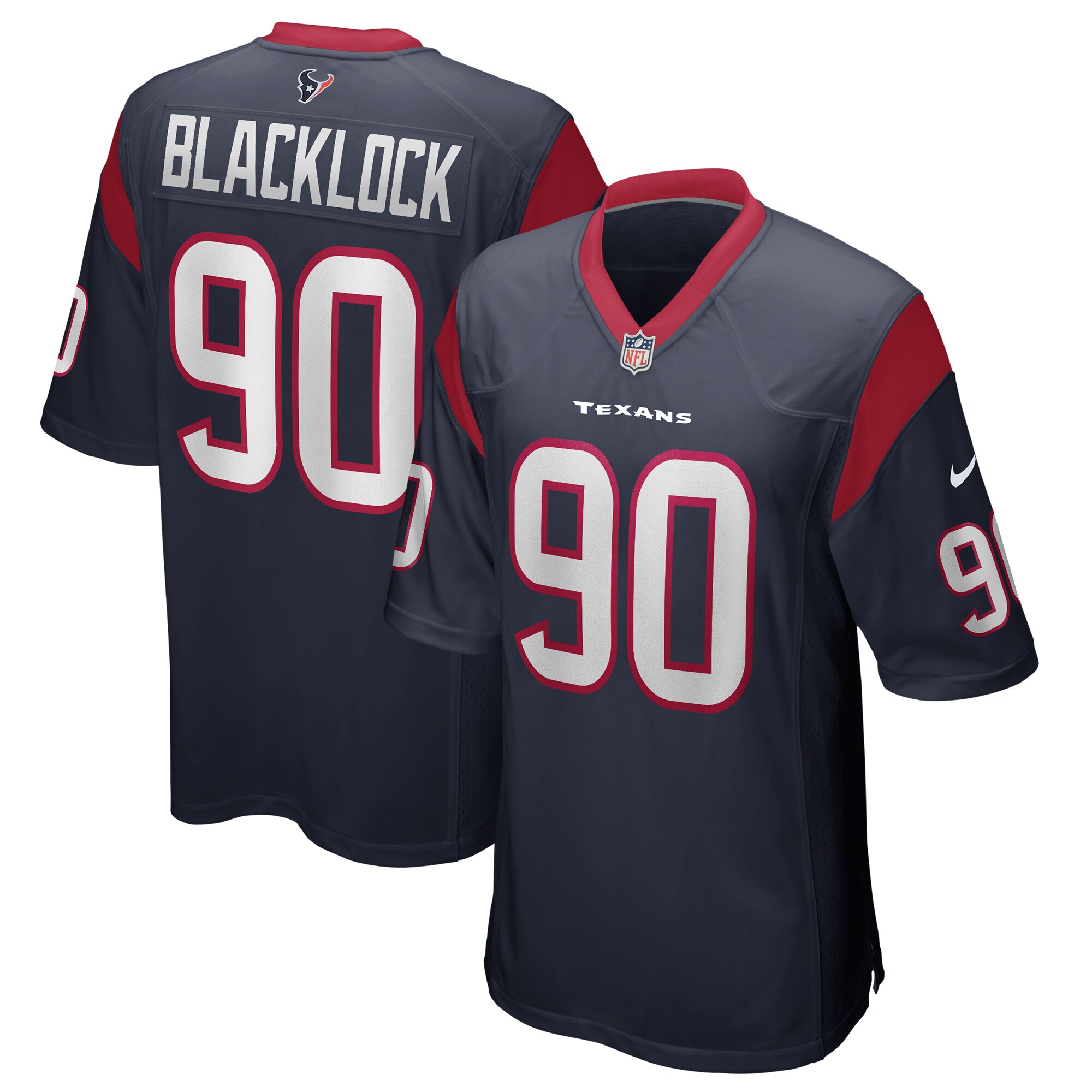 Ross Blacklock Houston Texans Nike Player Game Jersey - Navy - vstockx