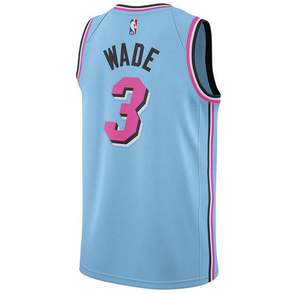Men's Miami Heat Dwyane Wade City Edition Jersey - Light Blue - vstockx