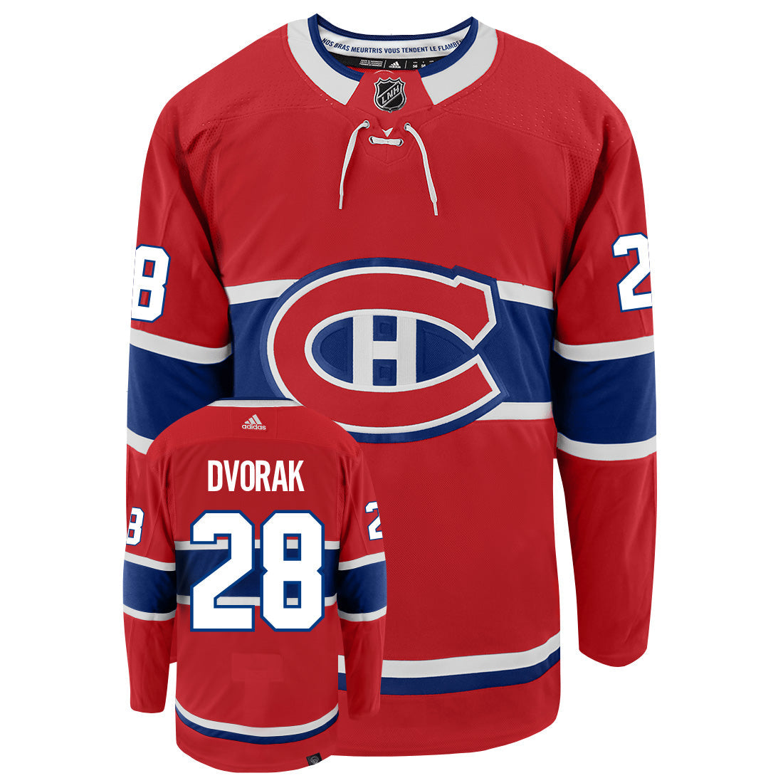 Christian Dvorak Montreal Canadiens Adidas Primegreen Authentic NHL Hockey Jersey - vstockx
