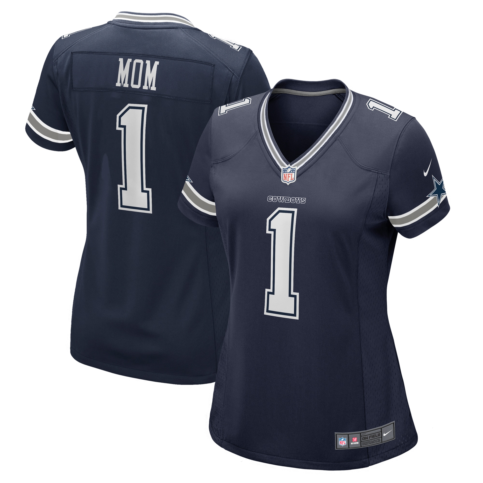 Number 1 Mom Dallas Cowboys Nike Women's Game Jersey - Navy - vstockx