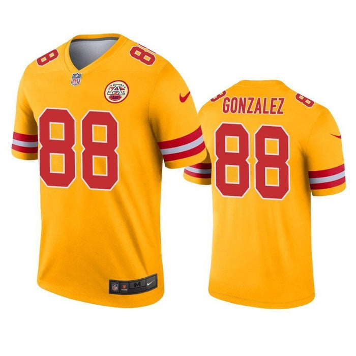 Men's Kansas City Chiefs Tony Gonzalez Inverted Legend Jersey - Gold - vstockx
