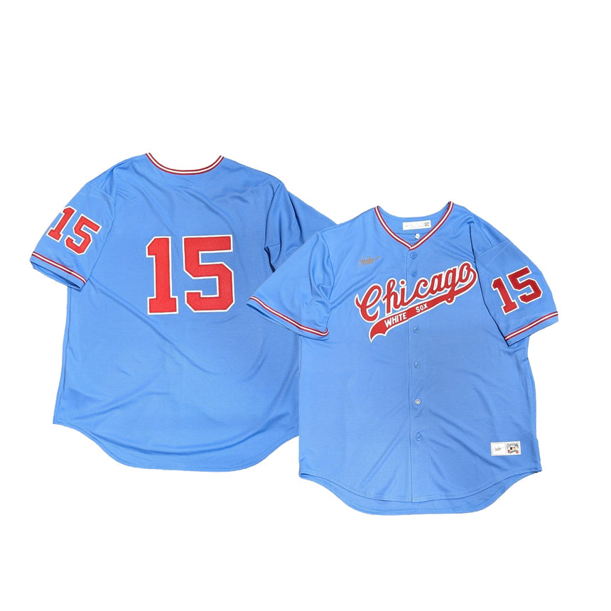 Men's Dick Allen Chicago White Sox Cooperstown Road Powder Blue/Red 1972 Premium Stitch Replica Jersey - vstockx