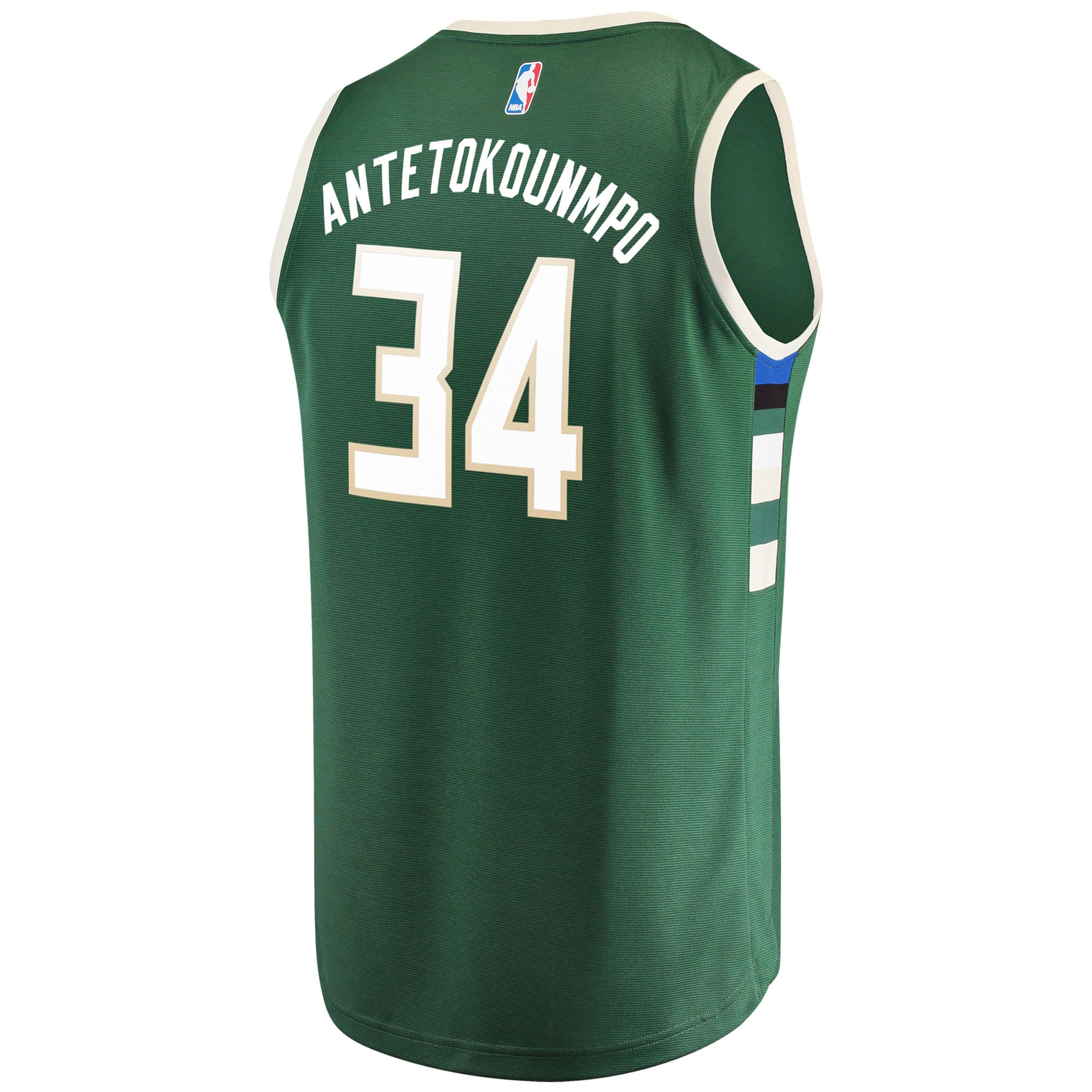 Giannis Antetokounmpo Milwaukee Bucks Fanatics Branded Youth Fast Break Replica Jersey Green - Icon Edition - vstockx