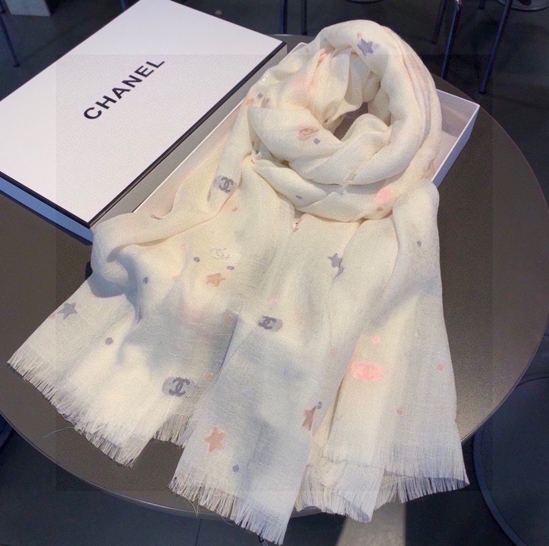 Streetwear Scarf CHANEL 329008 SIZE:90*200cm - vstockx