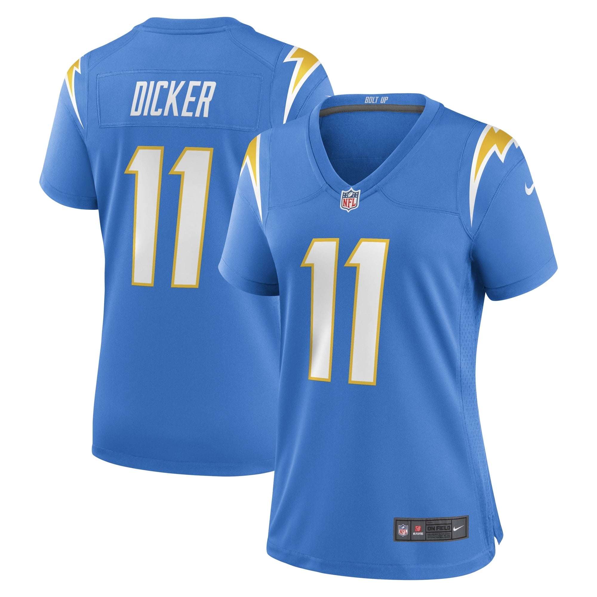 Women's Nike Cameron Dicker Powder Blue Los Angeles Chargers Game Jersey - vstockx
