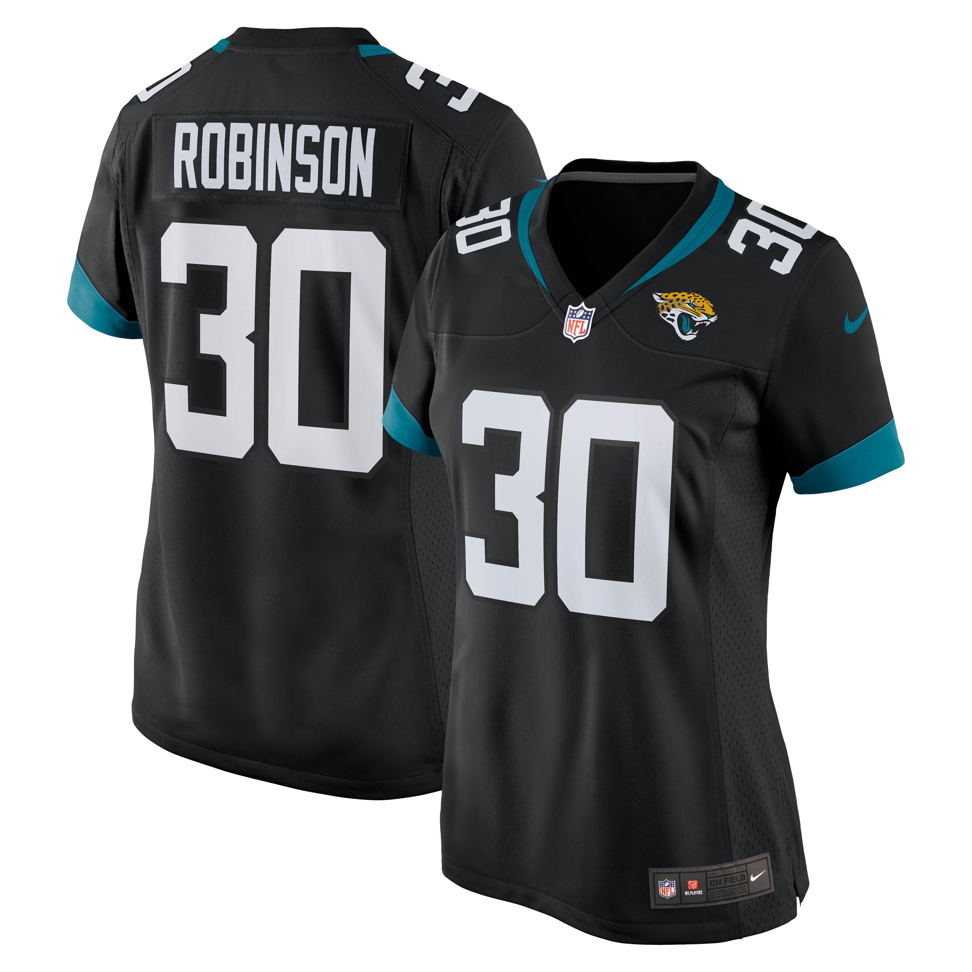 James Robinson Jacksonville Jaguars Nike Women's Game Jersey - Black - vstockx