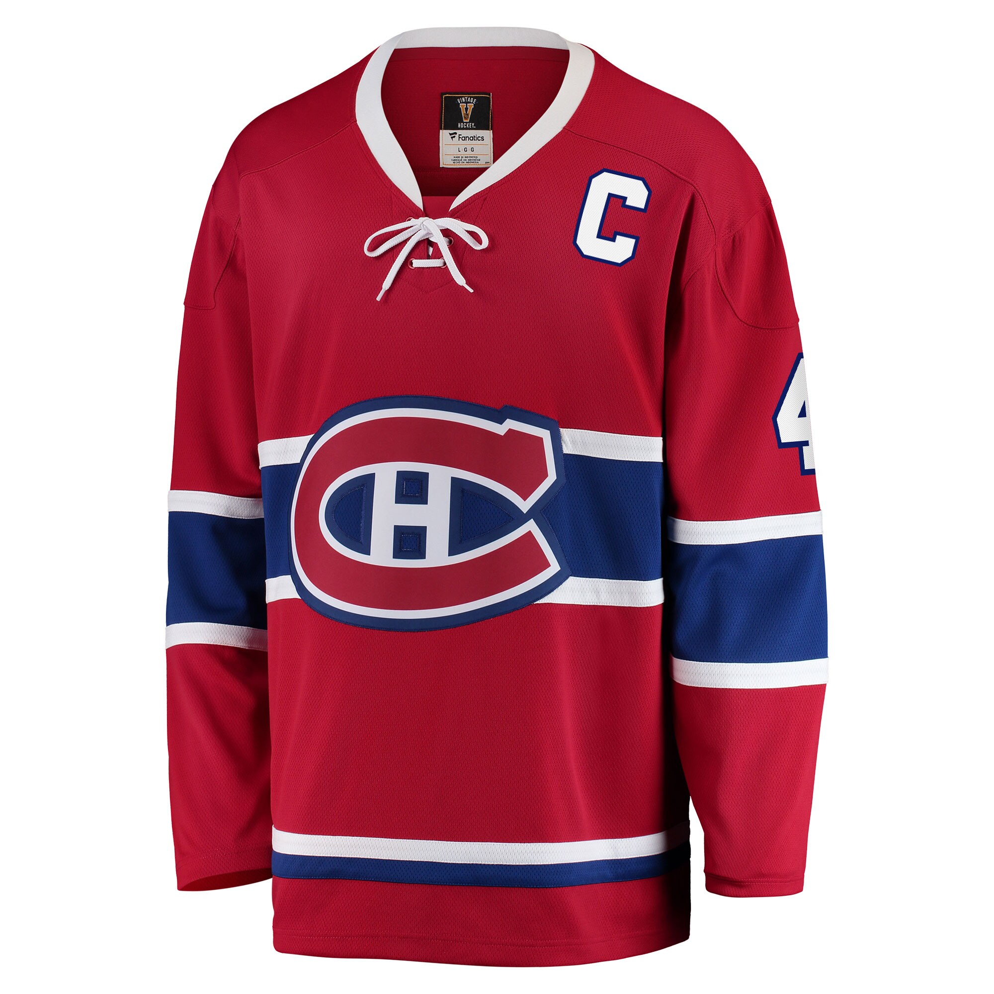 Jean Beliveau Montreal Canadiens Fanatics Branded Premier Breakaway Retired Player Jersey - Red - vstockx